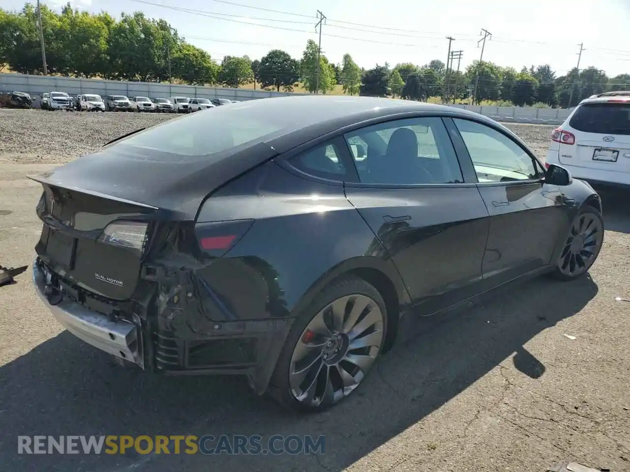 3 Фотография поврежденного автомобиля 5YJ3E1EC0MF976021 TESLA MODEL 3 2021