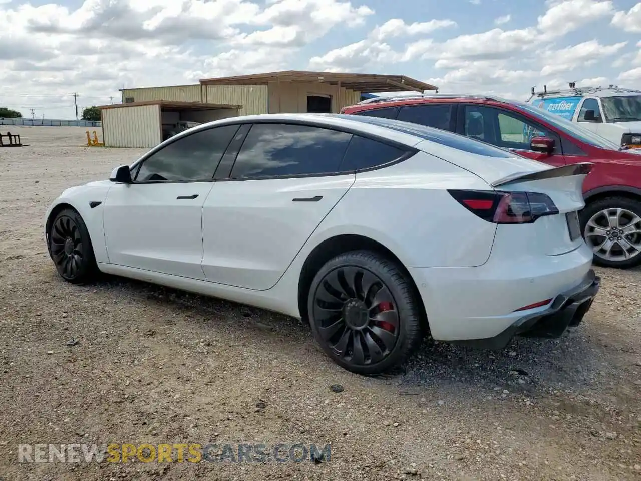 2 Photograph of a damaged car 5YJ3E1EC0MF985057 TESLA MODEL 3 2021