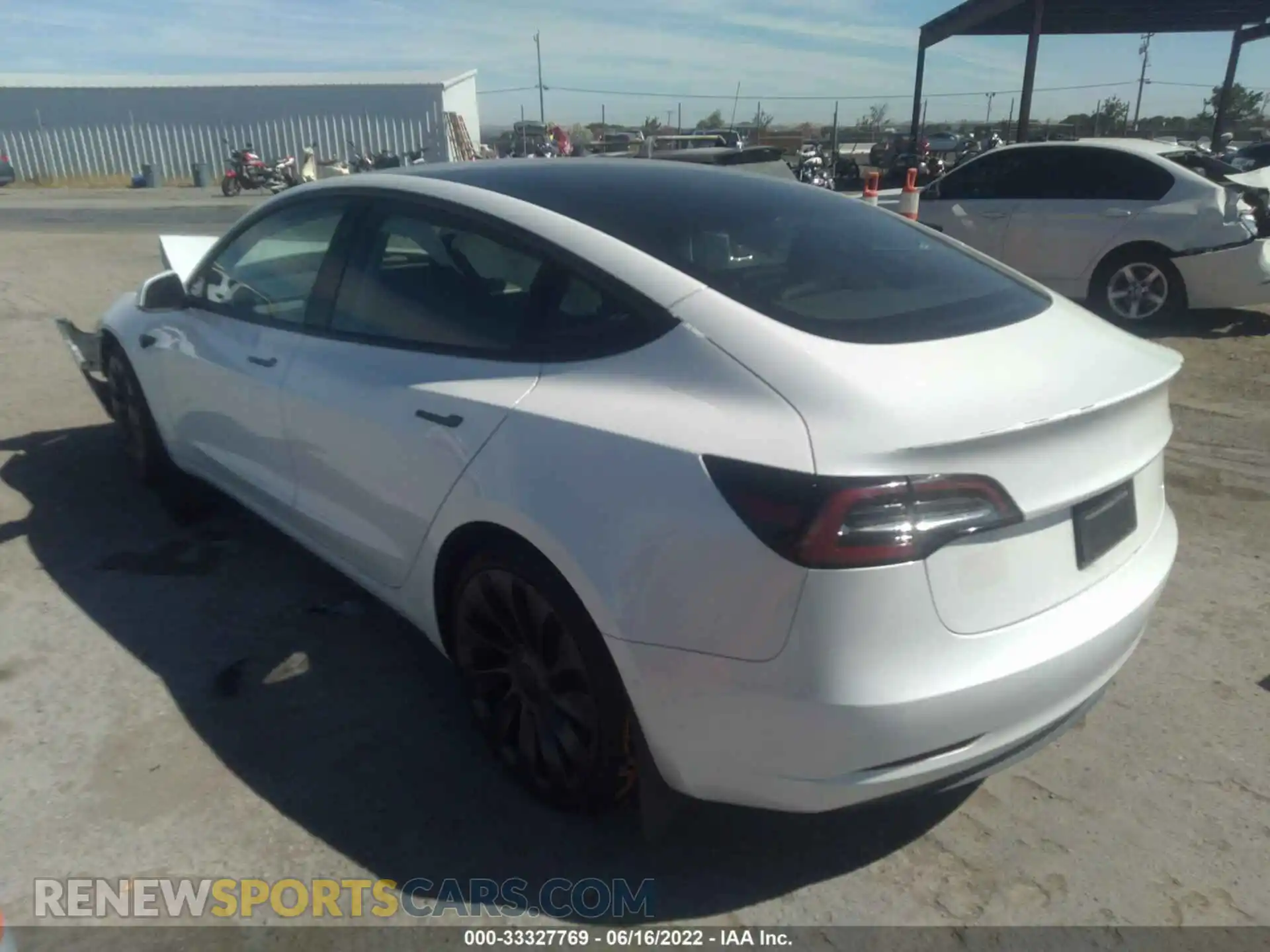 3 Photograph of a damaged car 5YJ3E1EC0MF999296 TESLA MODEL 3 2021