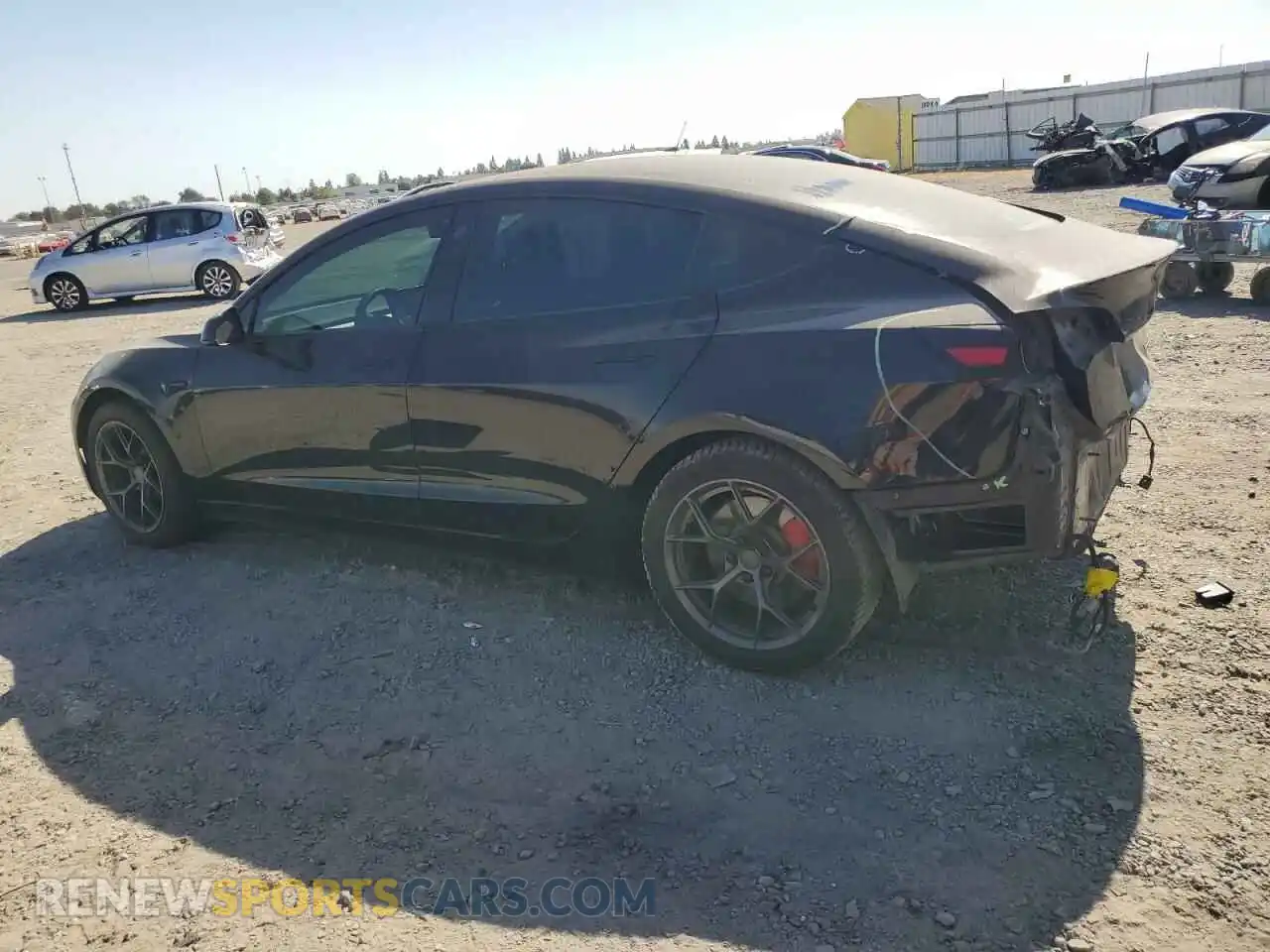 2 Photograph of a damaged car 5YJ3E1EC1MF005769 TESLA MODEL 3 2021