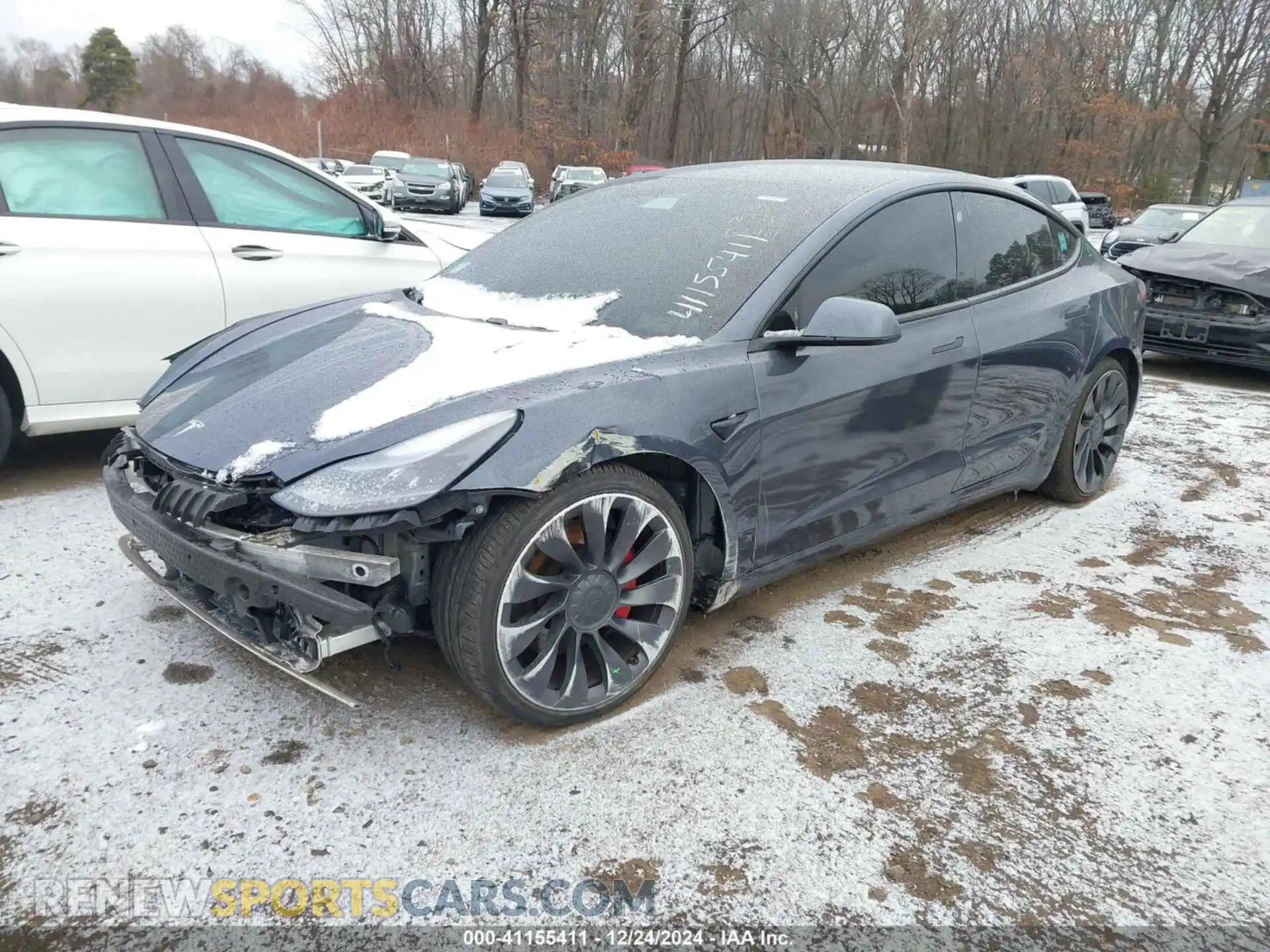 2 Фотография поврежденного автомобиля 5YJ3E1EC1MF063414 TESLA MODEL 3 2021