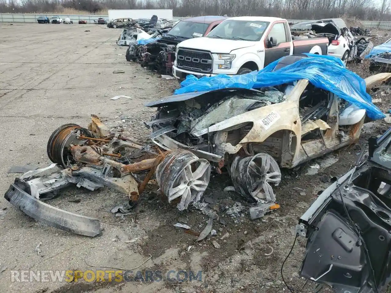 1 Photograph of a damaged car 5YJ3E1EC1MF084196 TESLA MODEL 3 2021