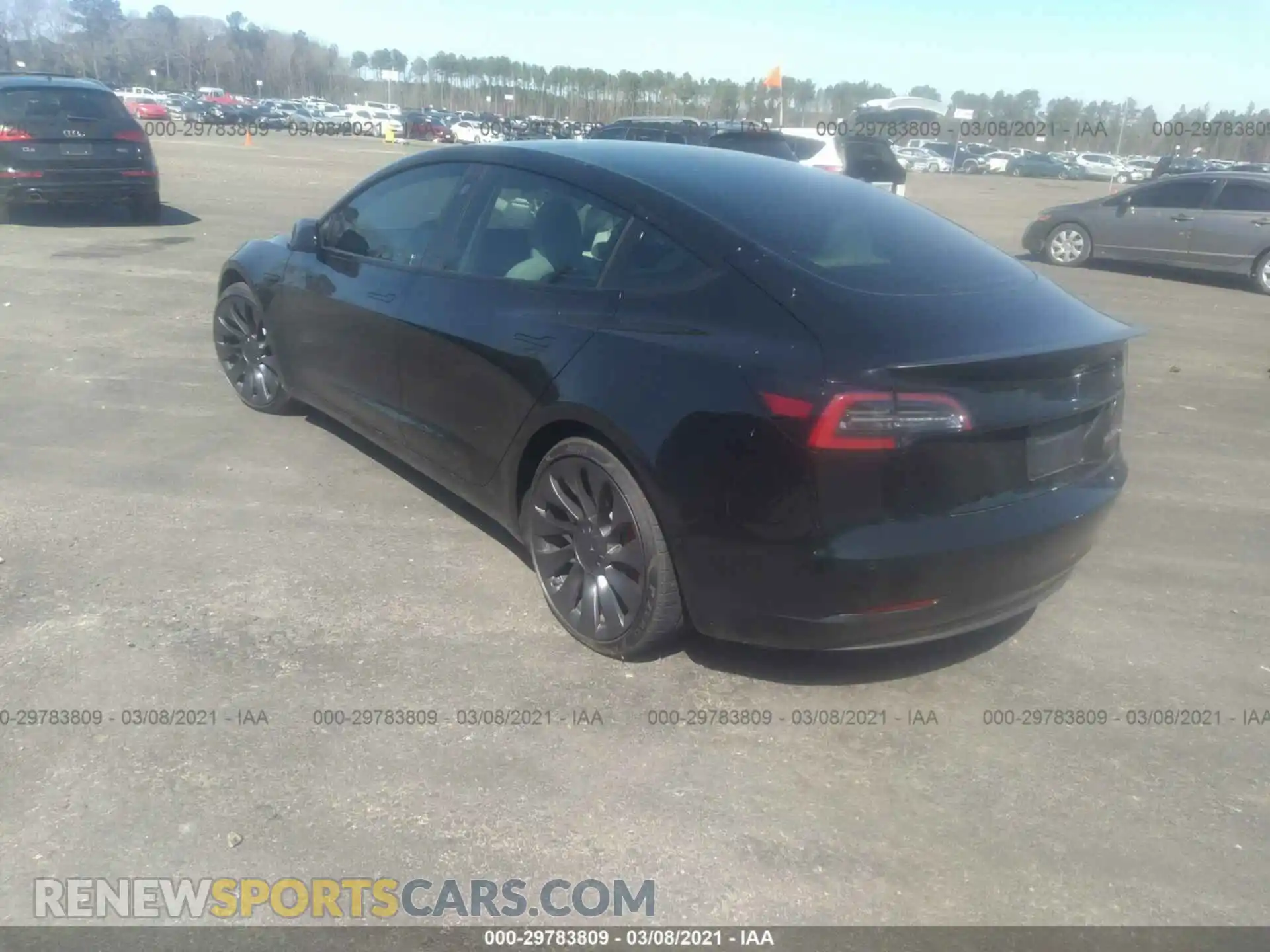 3 Photograph of a damaged car 5YJ3E1EC1MF856342 TESLA MODEL 3 2021