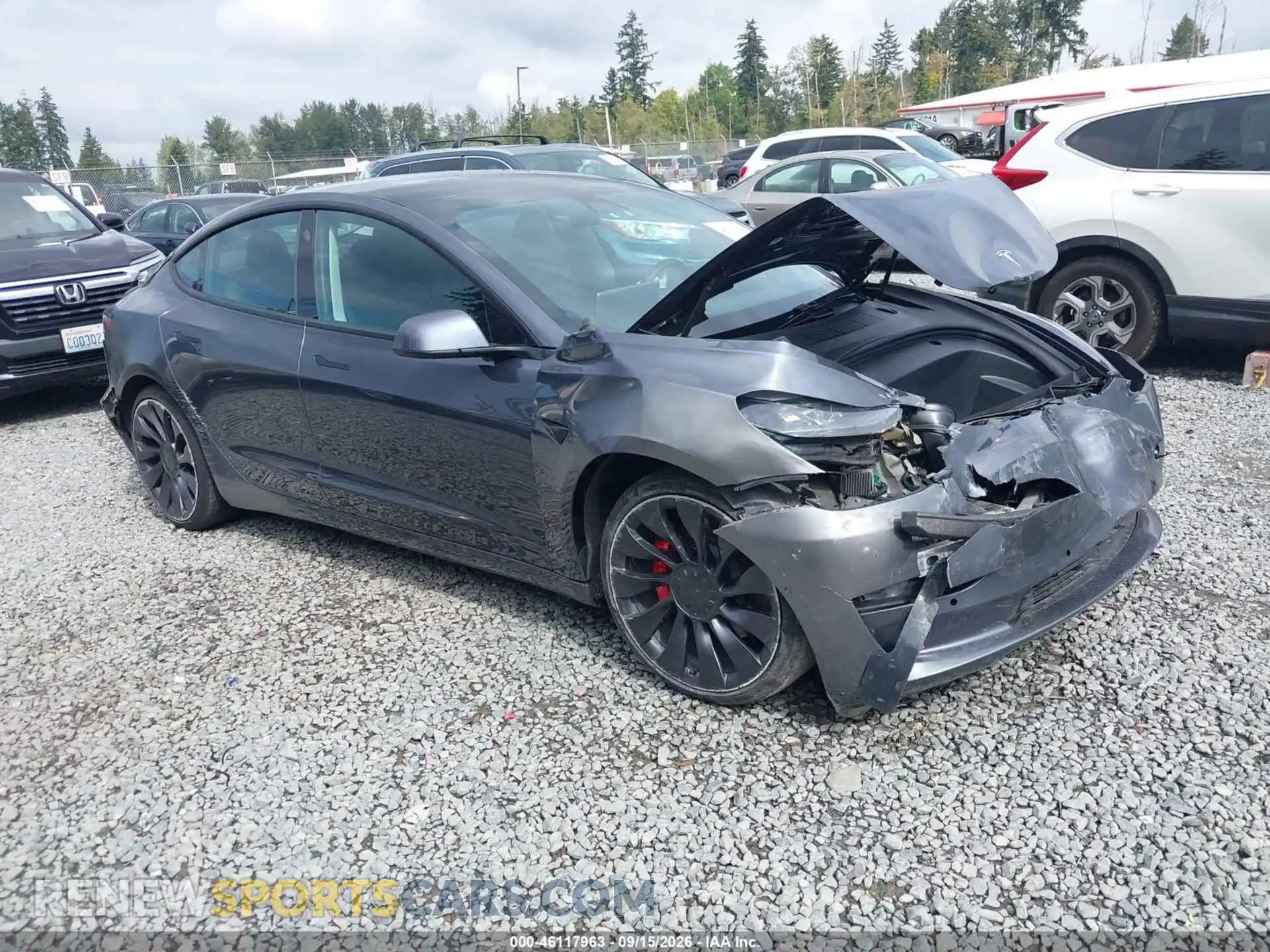 1 fotografías del automóvil dañado 5YJ3E1EC1MF926051 TESLA MODEL 3 2021