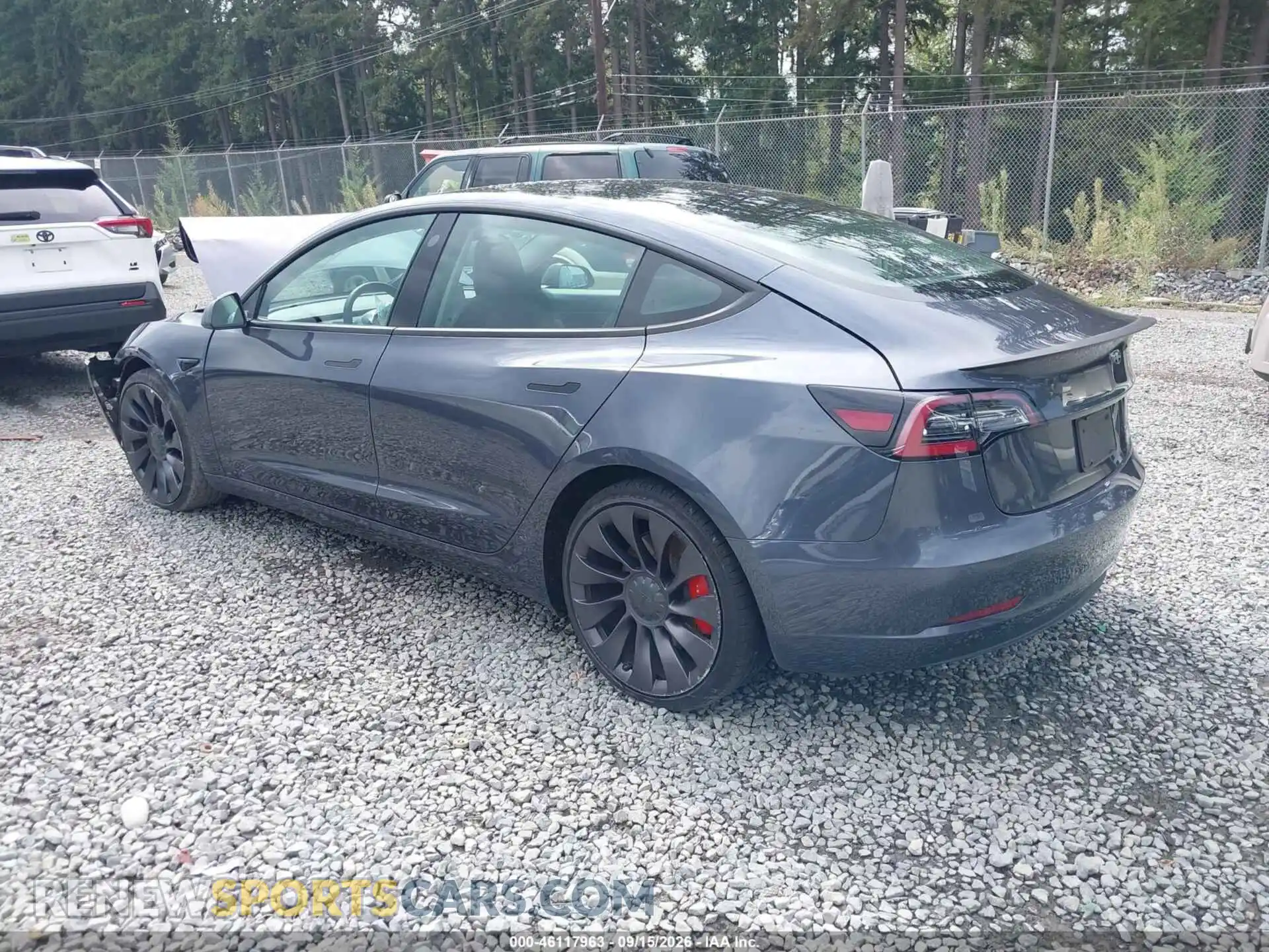 3 fotografías del automóvil dañado 5YJ3E1EC1MF926051 TESLA MODEL 3 2021