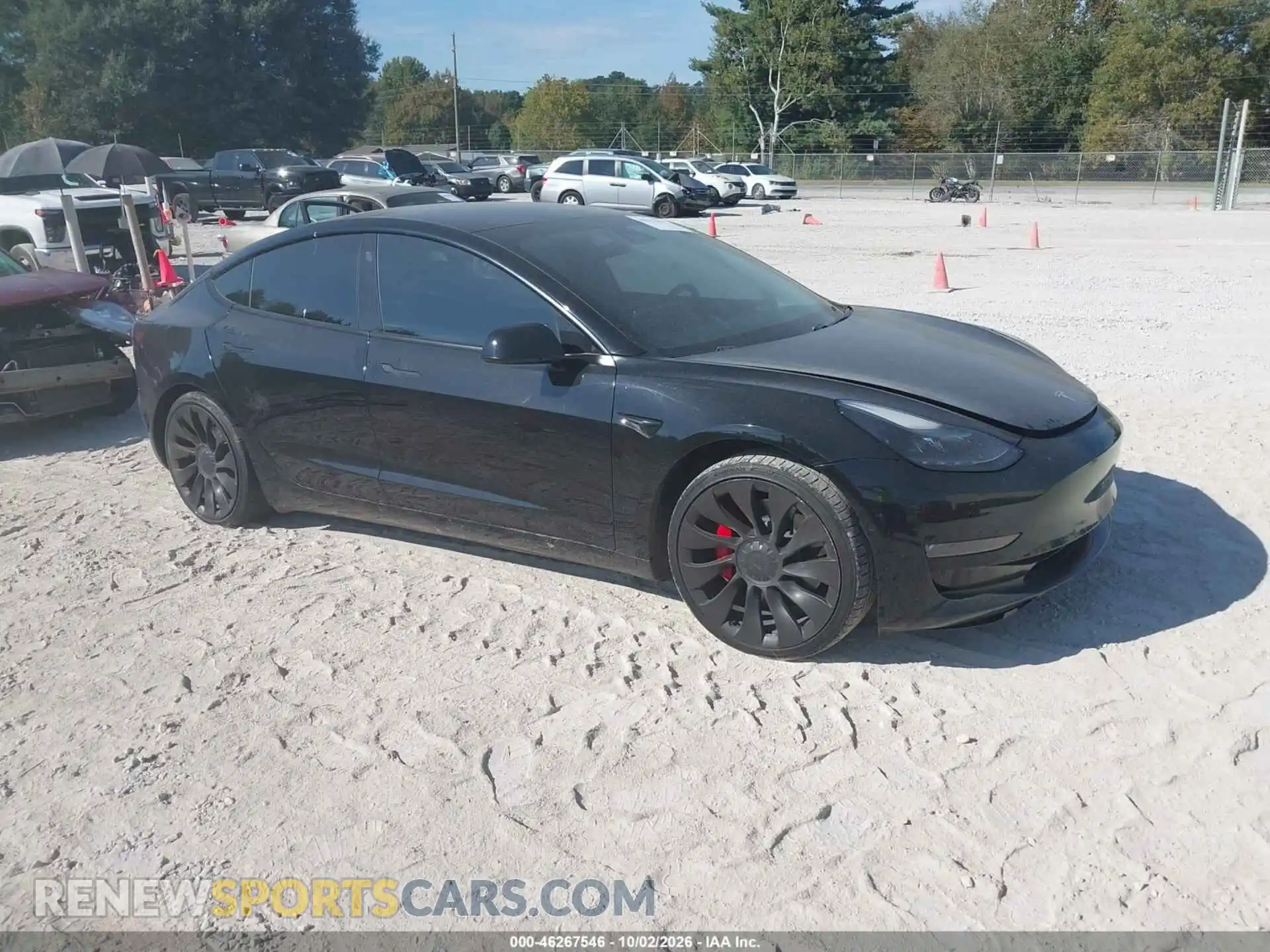 1 Photograph of a damaged car 5YJ3E1EC1MF990879 TESLA MODEL 3 2021