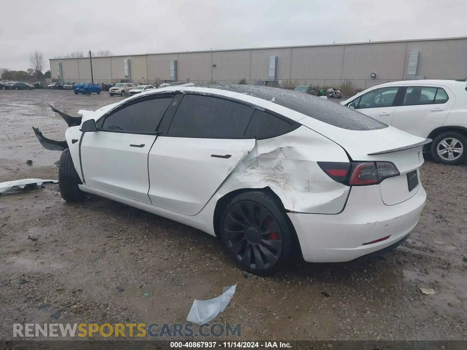 3 Photograph of a damaged car 5YJ3E1EC2MF050249 TESLA MODEL 3 2021