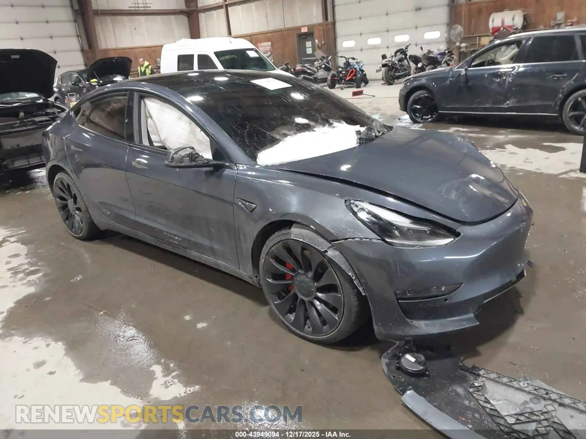 1 Photograph of a damaged car 5YJ3E1EC2MF087706 TESLA MODEL 3 2021
