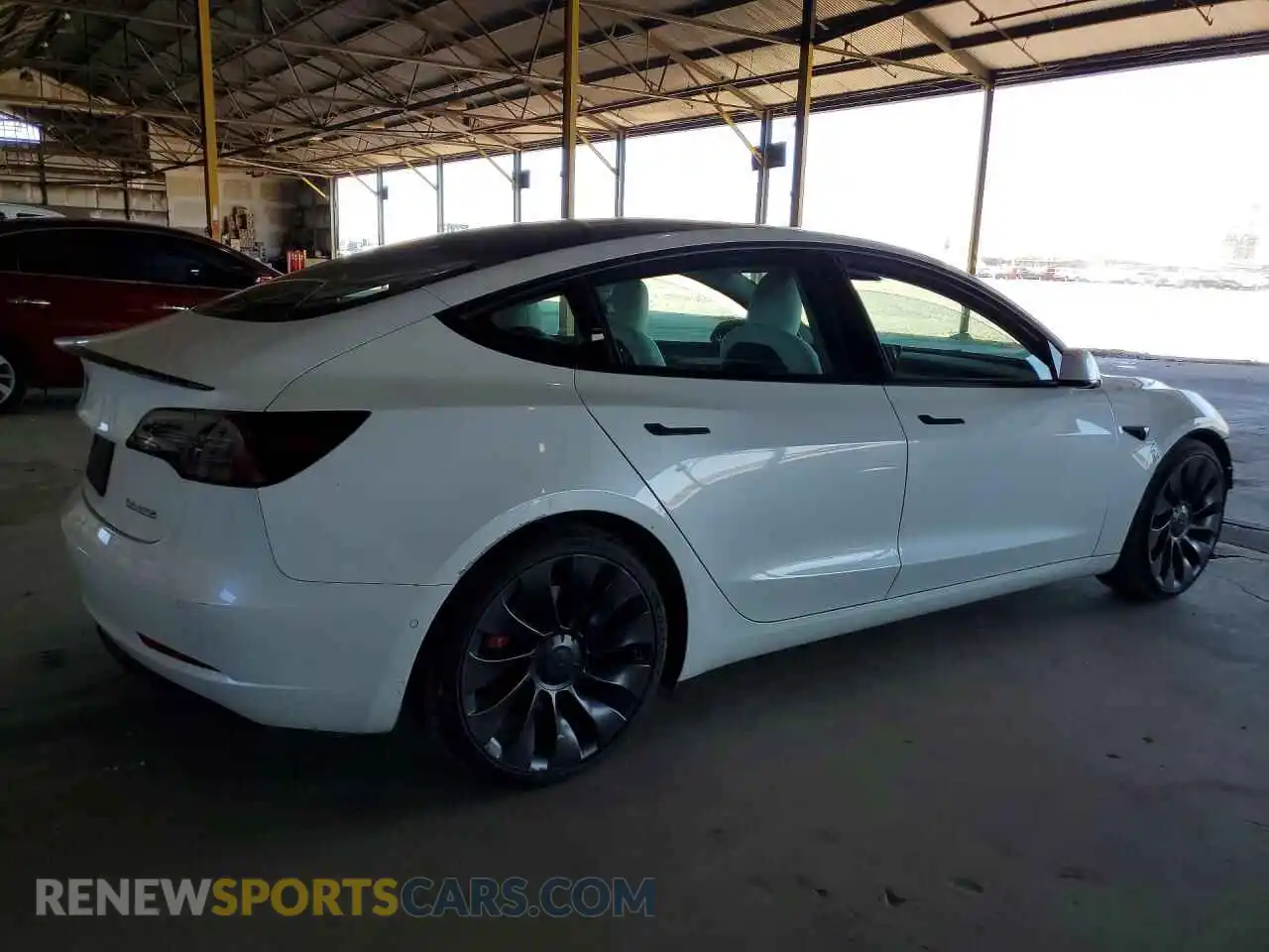 3 Photograph of a damaged car 5YJ3E1EC2MF093120 TESLA MODEL 3 2021