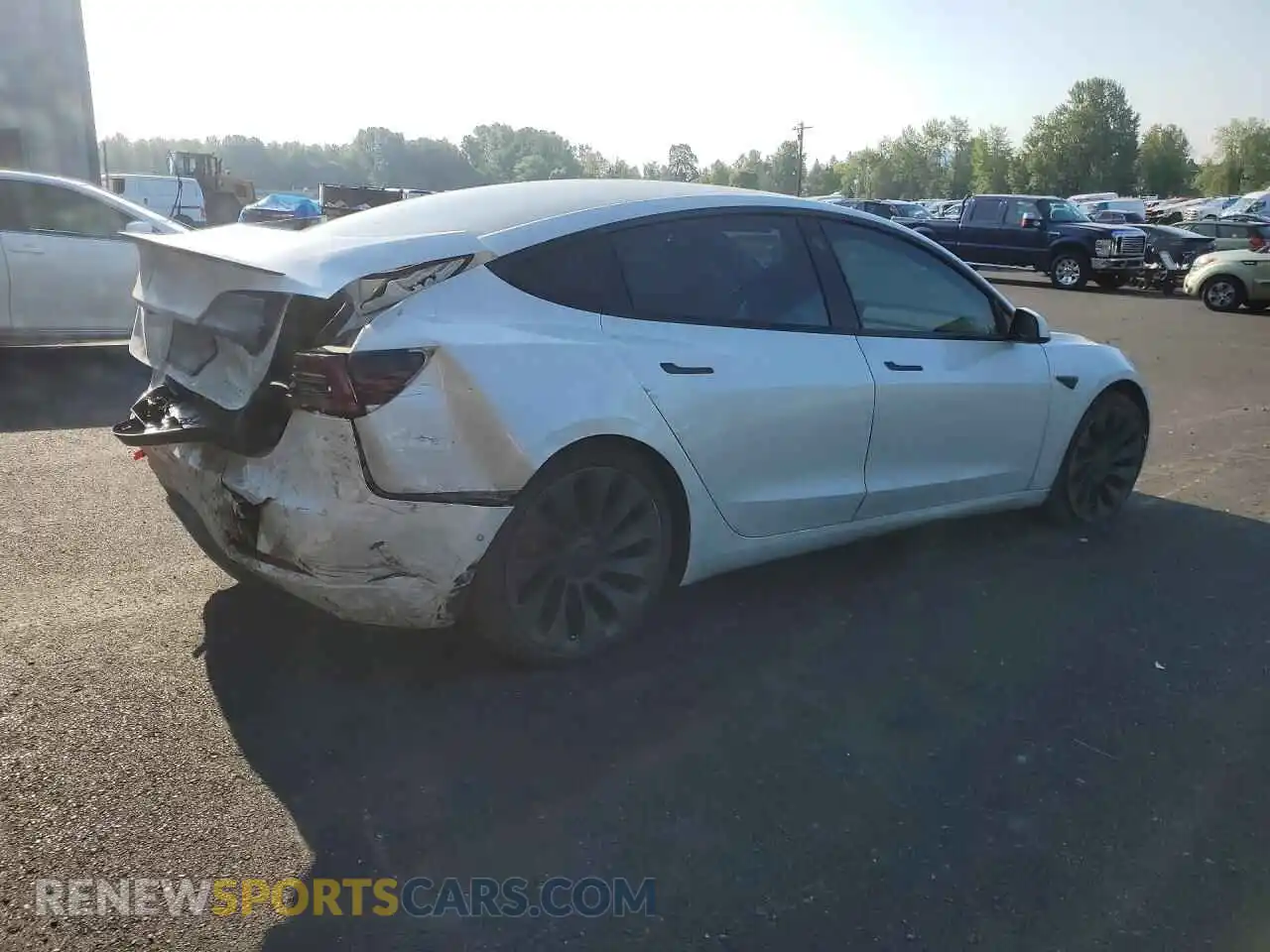 3 Photograph of a damaged car 5YJ3E1EC2MF850887 TESLA MODEL 3 2021