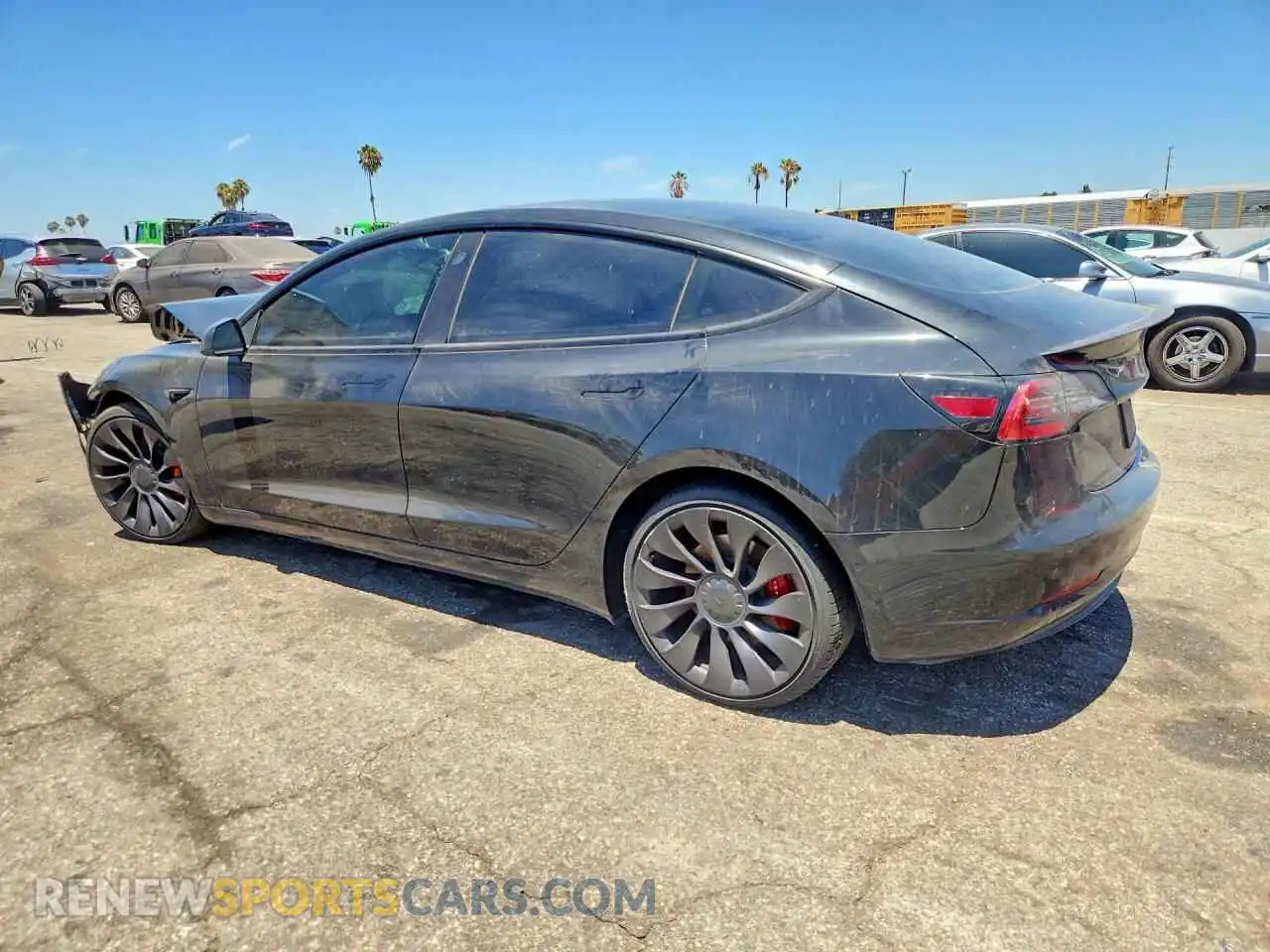2 Фотография поврежденного автомобиля 5YJ3E1EC2MF868001 TESLA MODEL 3 2021