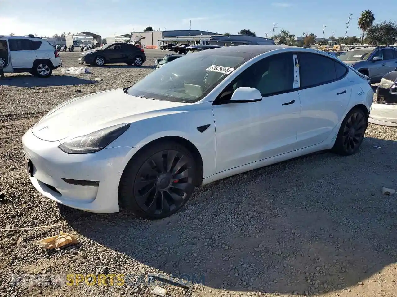 1 fotografías del automóvil dañado 5YJ3E1EC3MF000928 TESLA MODEL 3 2021