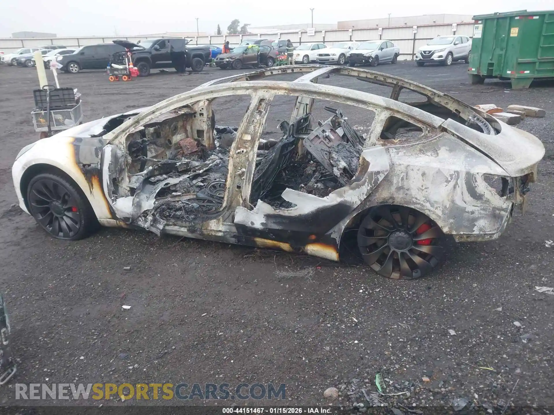 3 fotografías del automóvil dañado 5YJ3E1EC3MF001500 TESLA MODEL 3 2021