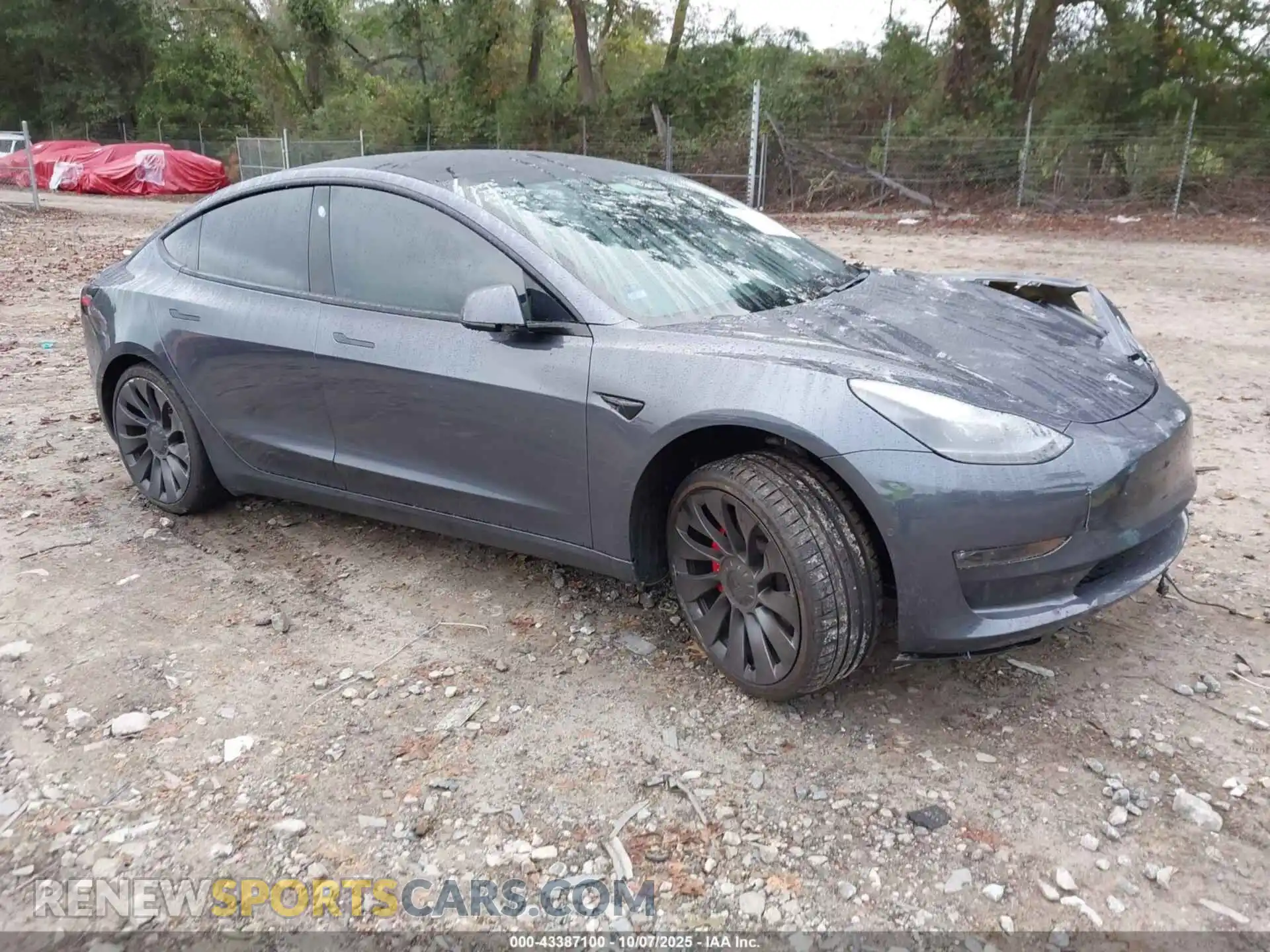 1 Photograph of a damaged car 5YJ3E1EC3MF037784 TESLA MODEL 3 2021