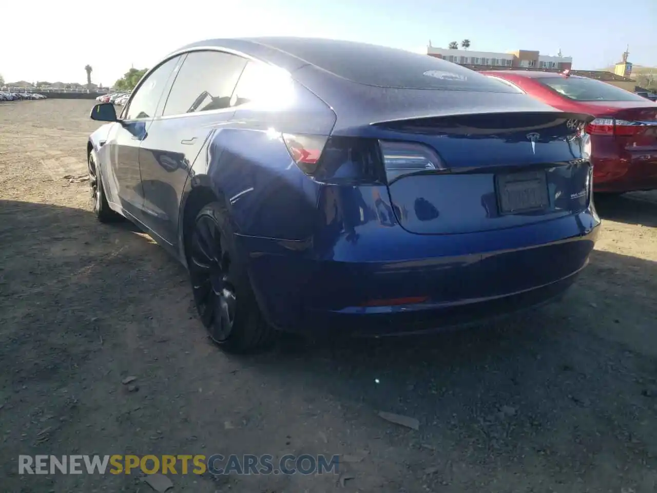 3 Photograph of a damaged car 5YJ3E1EC3MF064922 TESLA MODEL 3 2021