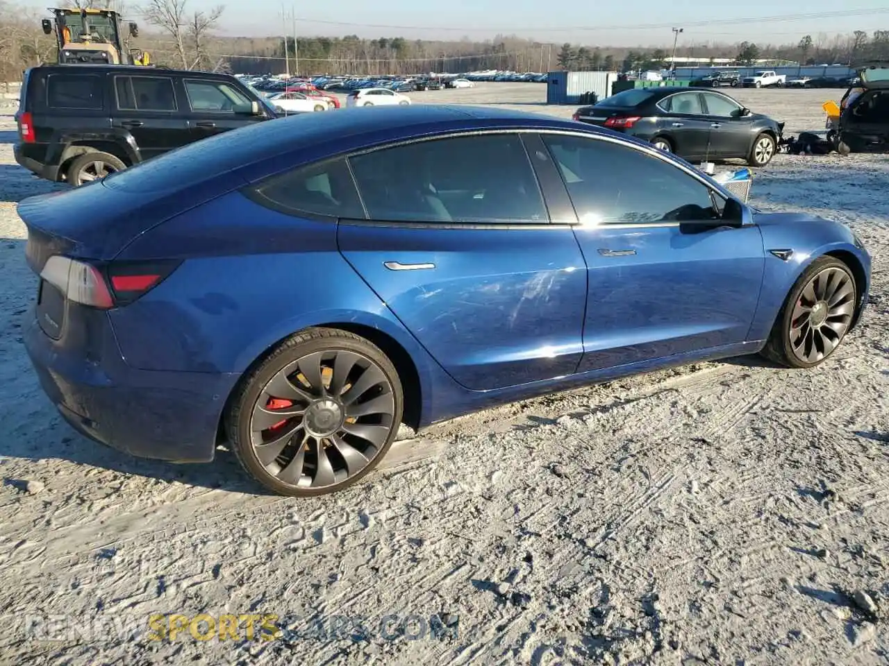 3 Photograph of a damaged car 5YJ3E1EC3MF090498 TESLA MODEL 3 2021