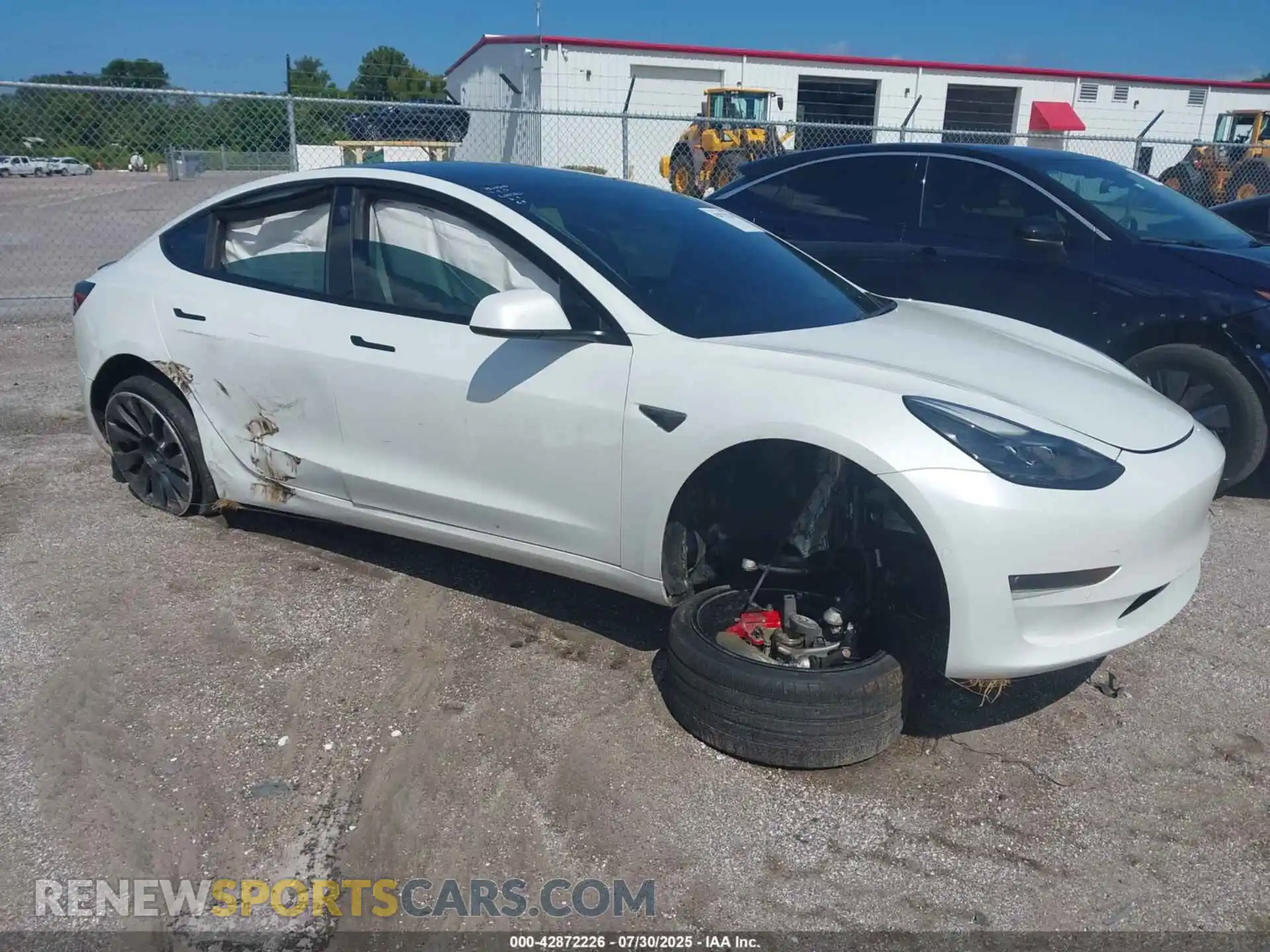 1 Photograph of a damaged car 5YJ3E1EC3MF913592 TESLA MODEL 3 2021