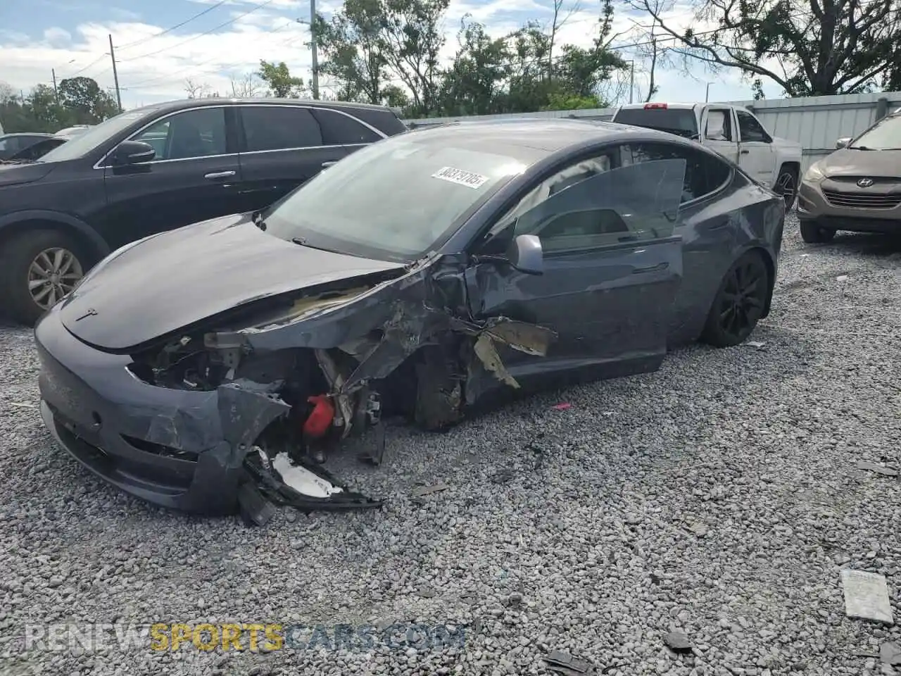 1 fotografías del automóvil dañado 5YJ3E1EC3MF914354 TESLA MODEL 3 2021