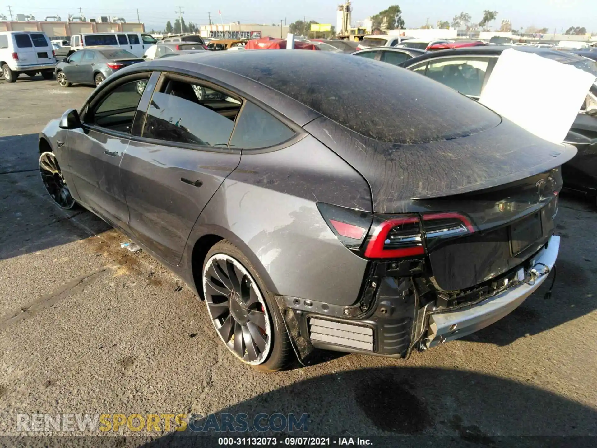 3 Photograph of a damaged car 5YJ3E1EC3MF926021 TESLA MODEL 3 2021