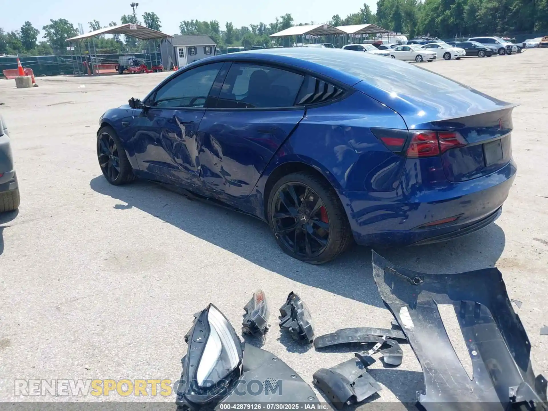 3 Photograph of a damaged car 5YJ3E1EC4MF054738 TESLA MODEL 3 2021