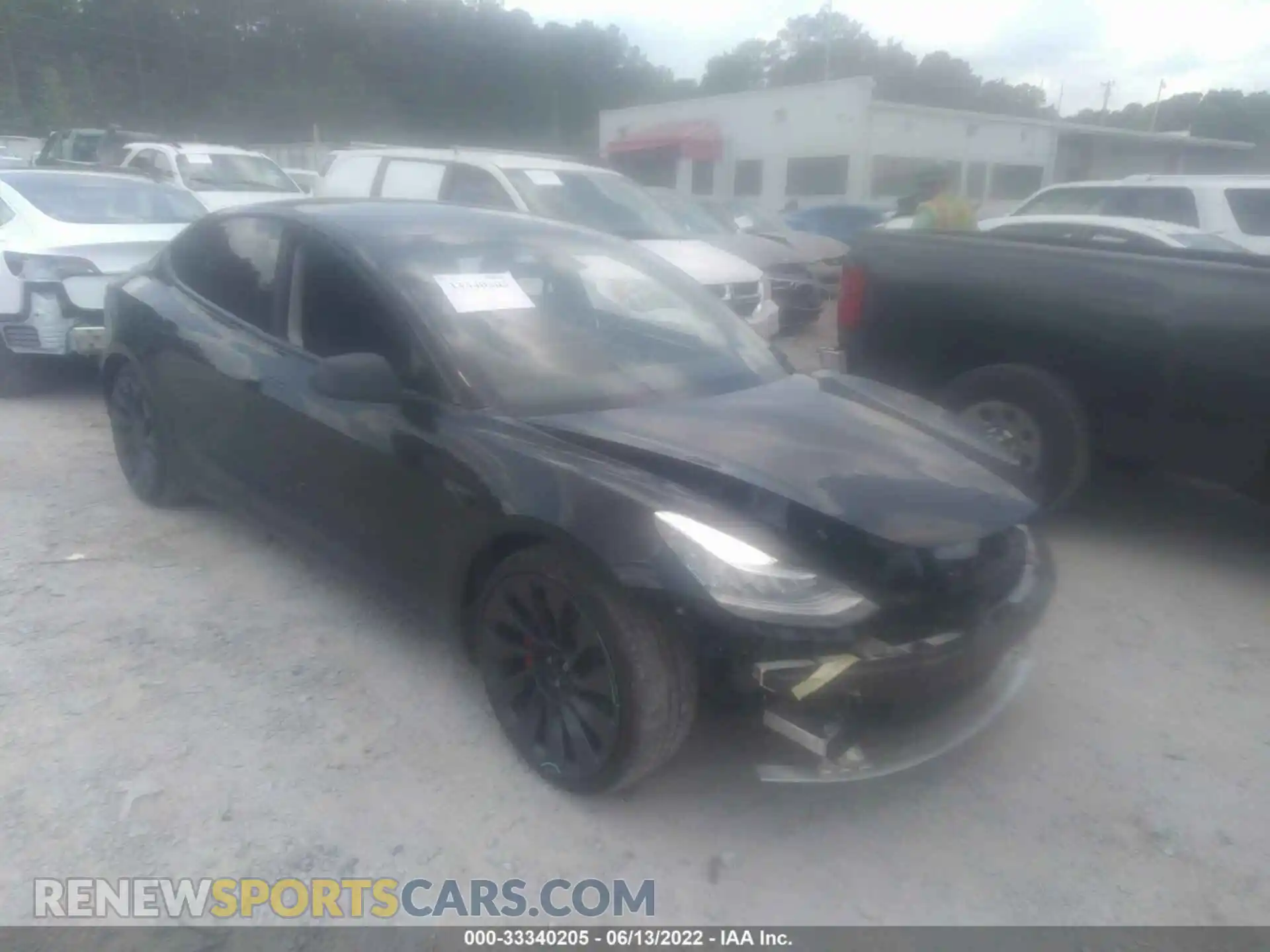 1 Photograph of a damaged car 5YJ3E1EC4MF849496 TESLA MODEL 3 2021
