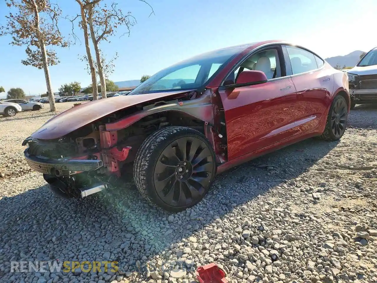 1 fotografías del automóvil dañado 5YJ3E1EC4MF936329 TESLA MODEL 3 2021