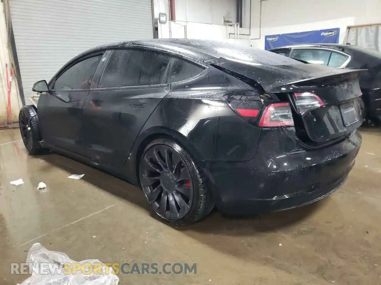 2 Photograph of a damaged car 5YJ3E1EC5MF064940 TESLA MODEL 3 2021