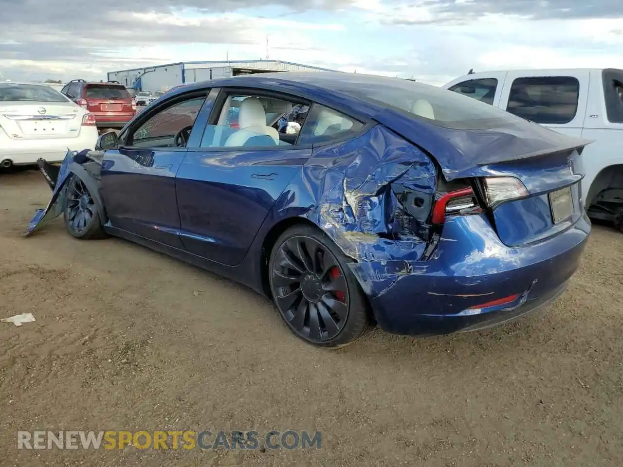 3 Photograph of a damaged car 5YJ3E1EC5MF856411 TESLA MODEL 3 2021