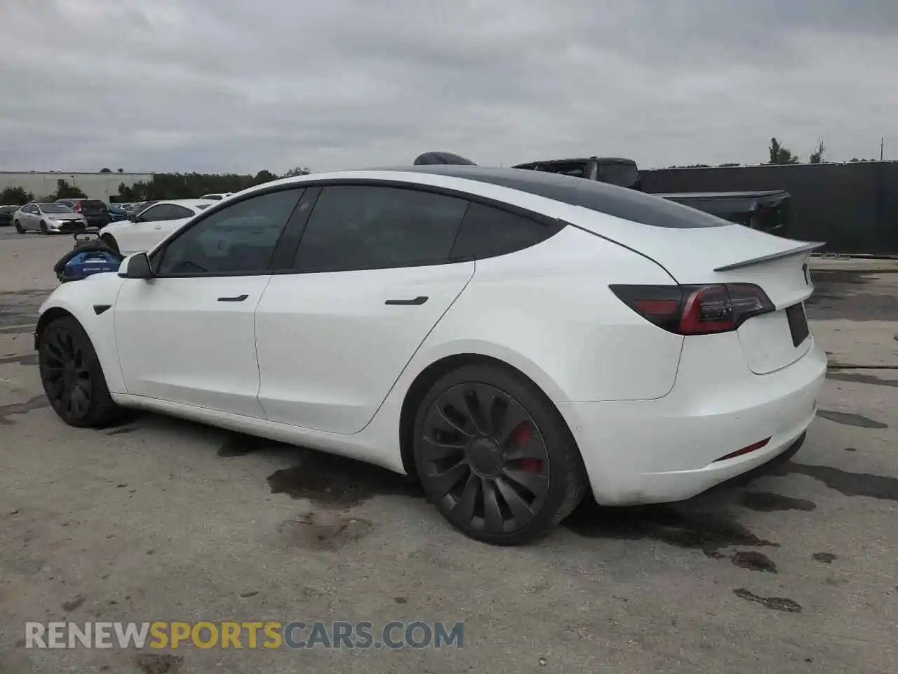 2 Photograph of a damaged car 5YJ3E1EC5MF914436 TESLA MODEL 3 2021