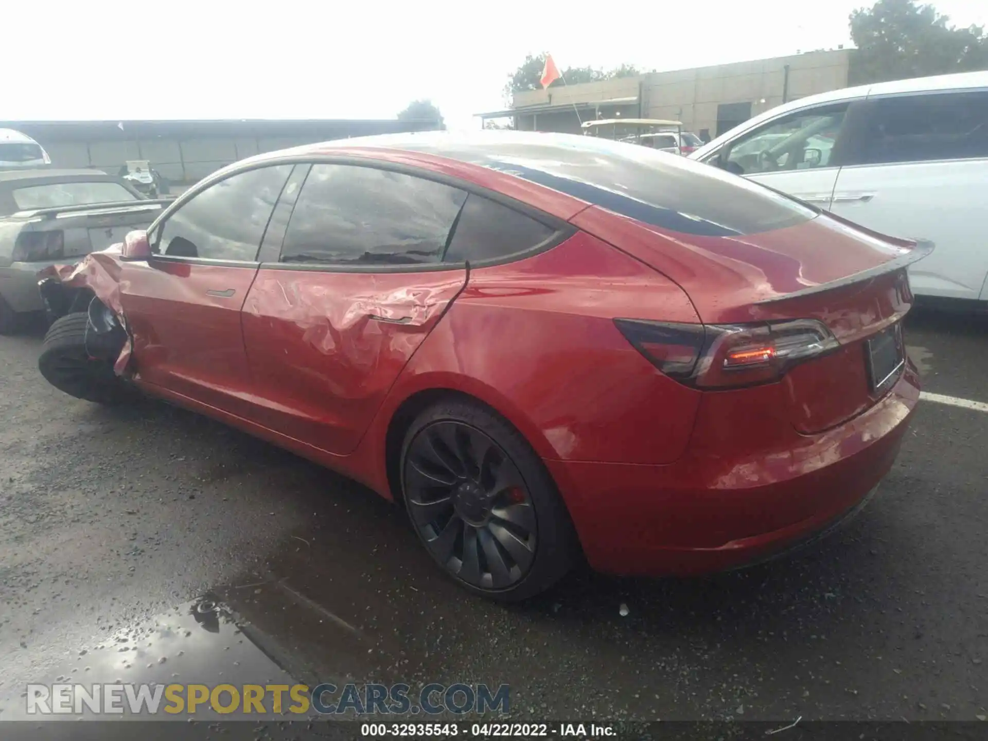 3 Photograph of a damaged car 5YJ3E1EC5MF947940 TESLA MODEL 3 2021