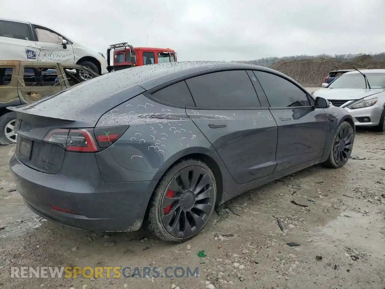 3 Фотография поврежденного автомобиля 5YJ3E1EC5MF973308 TESLA MODEL 3 2021