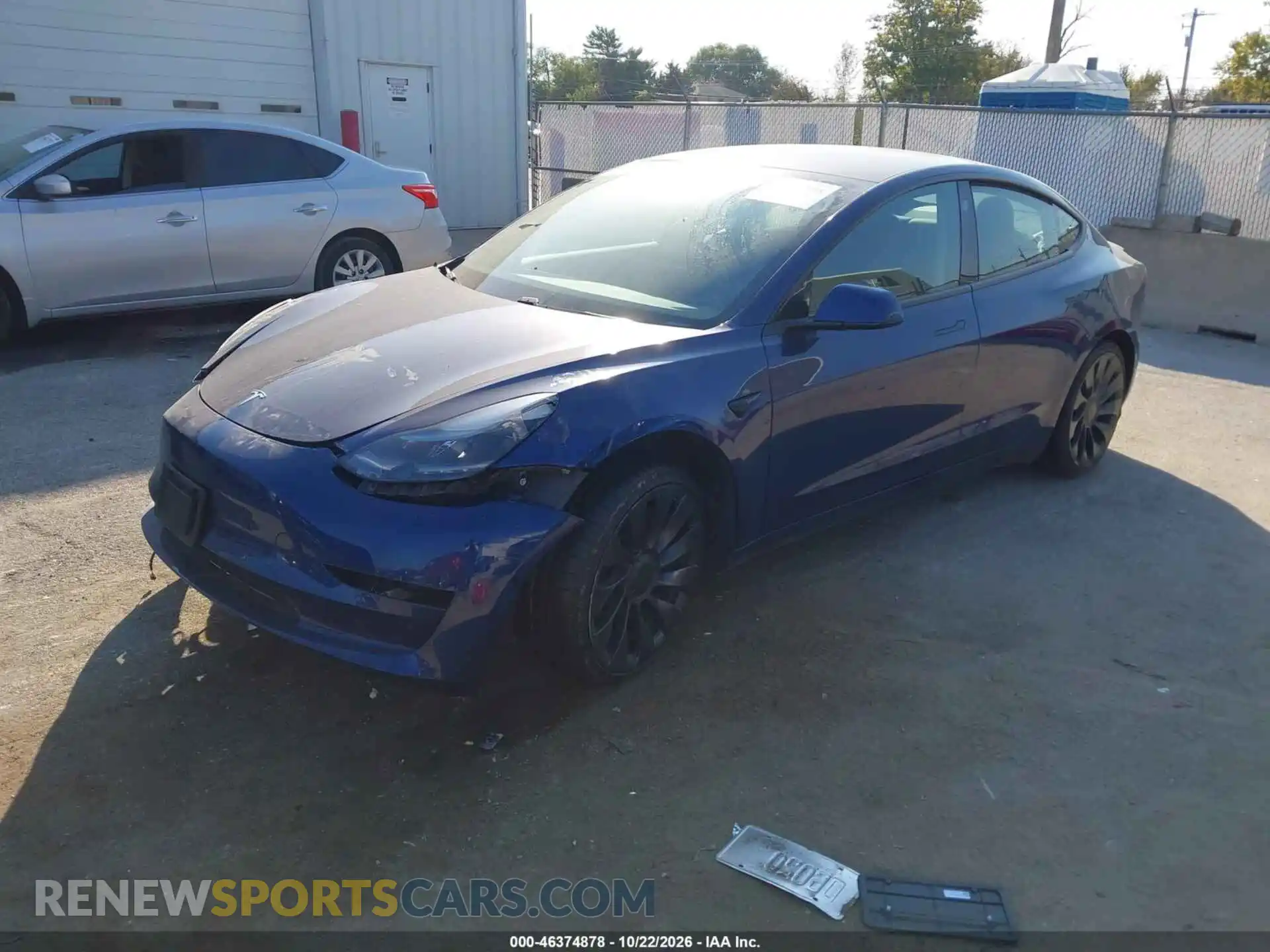 2 fotografías del automóvil dañado 5YJ3E1EC5MF991260 TESLA MODEL 3 2021