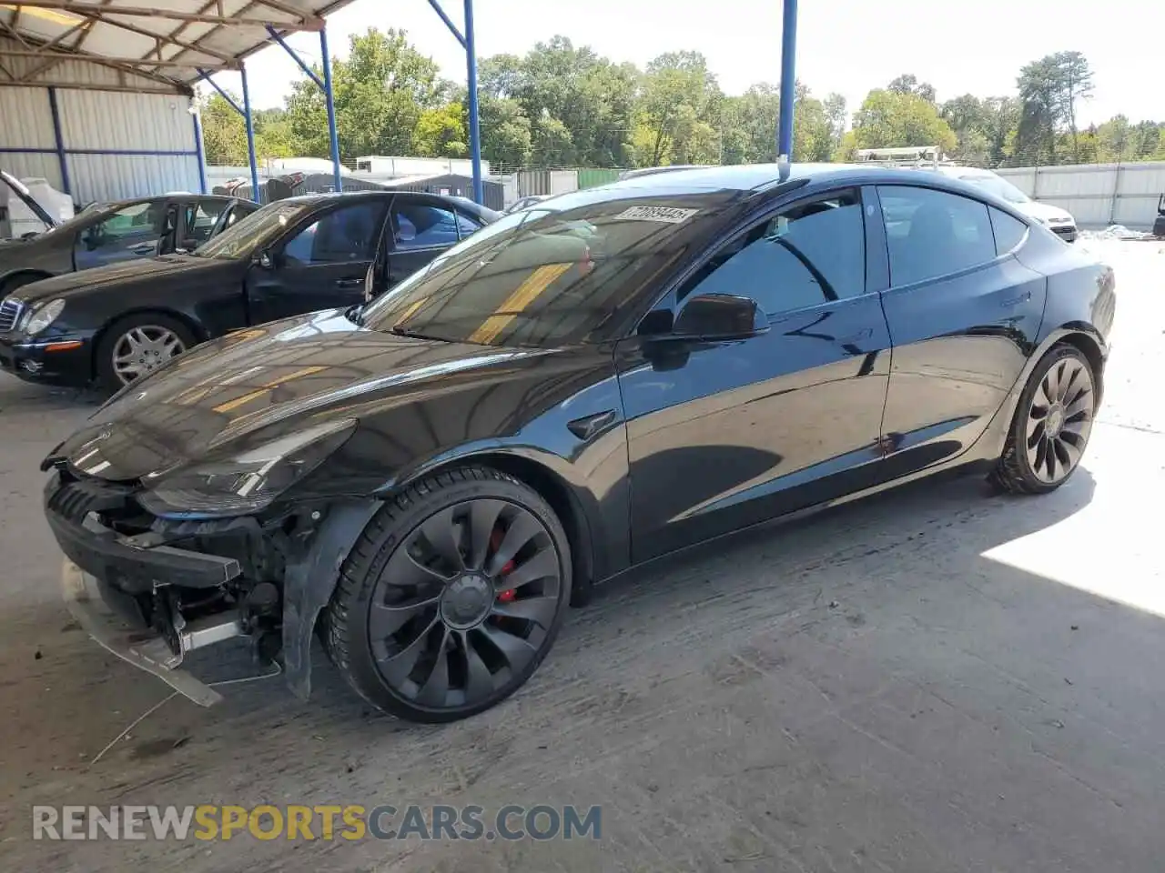 1 fotografías del automóvil dañado 5YJ3E1EC5MF991792 TESLA MODEL 3 2021