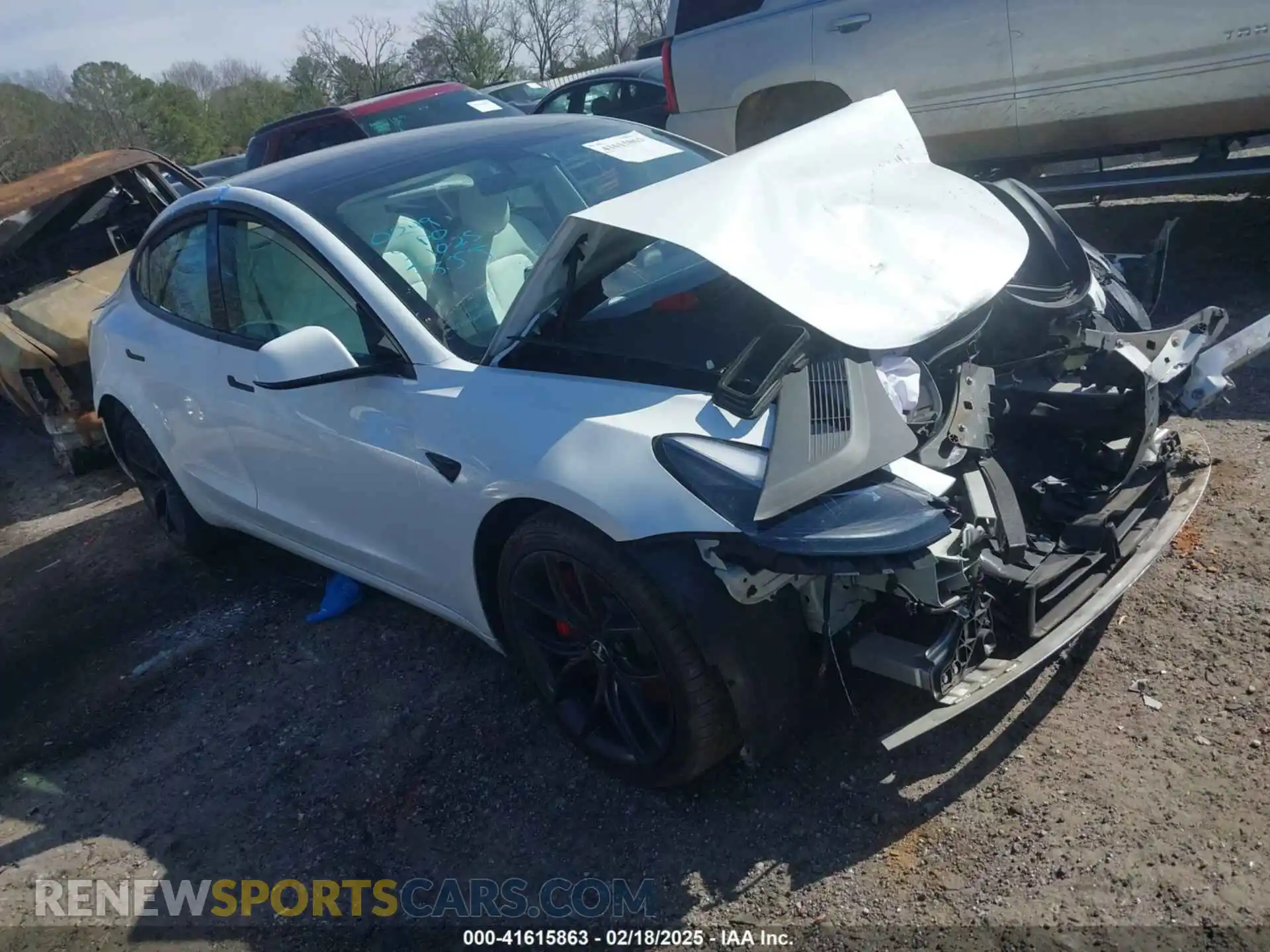 1 fotografías del automóvil dañado 5YJ3E1EC6MF020249 TESLA MODEL 3 2021