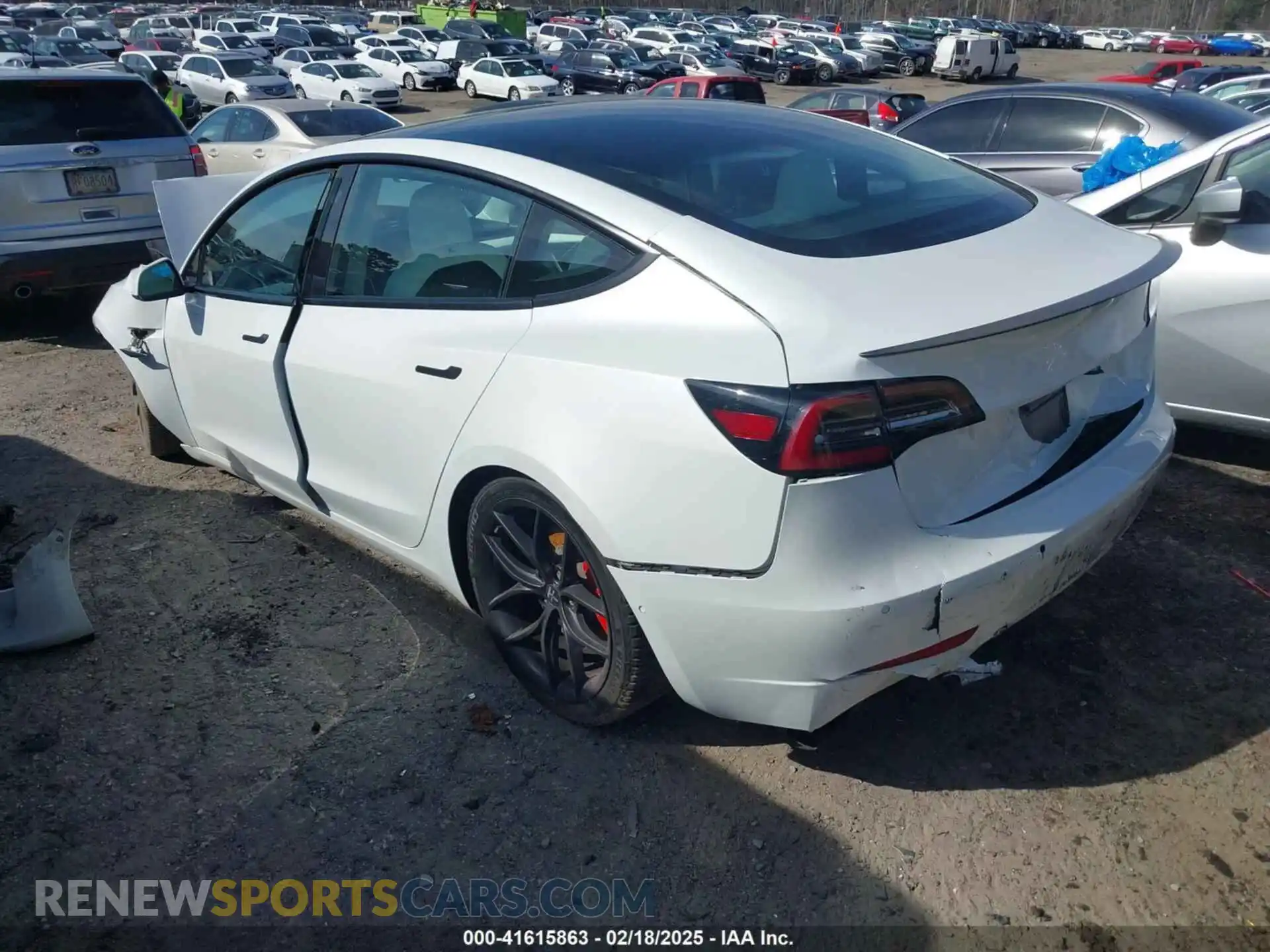 3 fotografías del automóvil dañado 5YJ3E1EC6MF020249 TESLA MODEL 3 2021