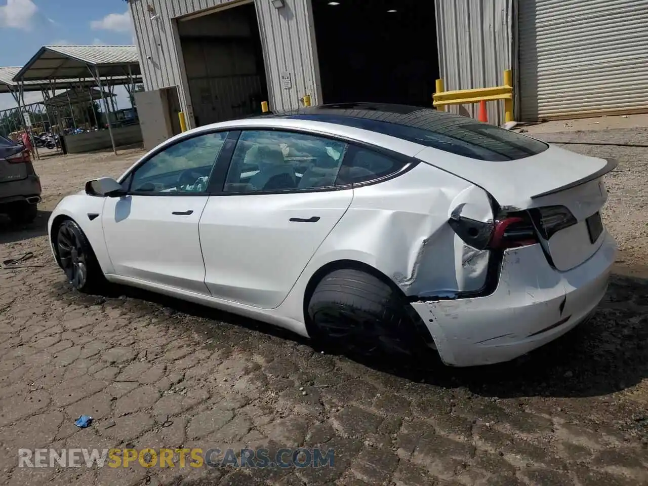 2 Photograph of a damaged car 5YJ3E1EC6MF045037 TESLA MODEL 3 2021