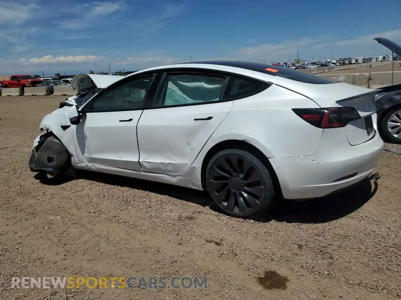 2 Photograph of a damaged car 5YJ3E1EC6MF076644 TESLA MODEL 3 2021