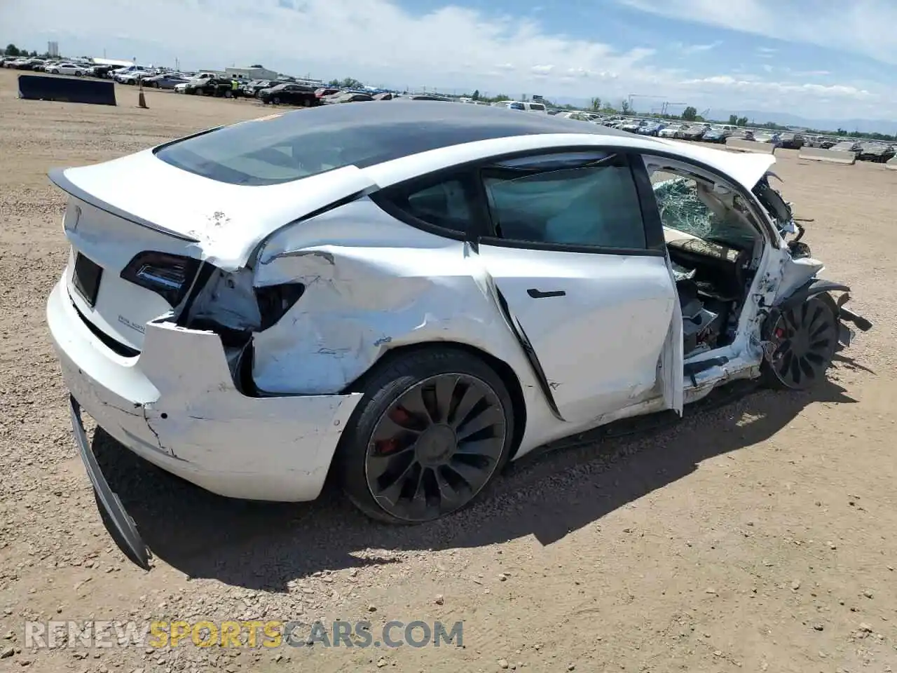 3 Photograph of a damaged car 5YJ3E1EC6MF076644 TESLA MODEL 3 2021