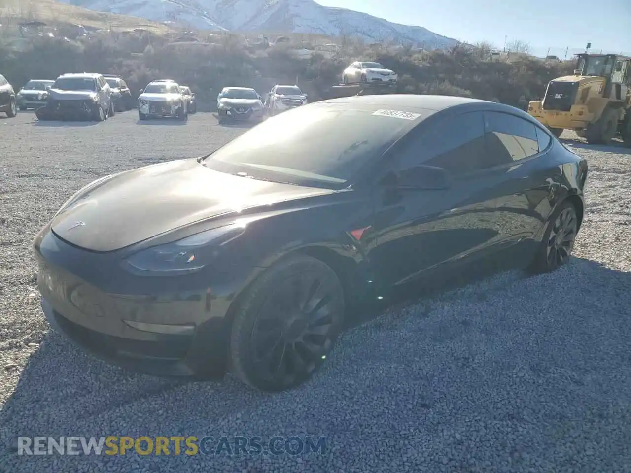 1 Photograph of a damaged car 5YJ3E1EC6MF935716 TESLA MODEL 3 2021