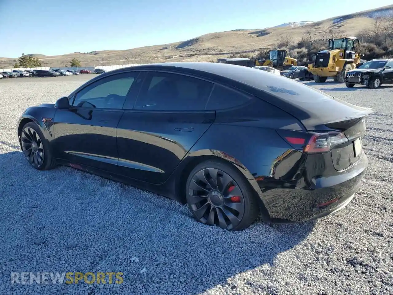2 Photograph of a damaged car 5YJ3E1EC6MF935716 TESLA MODEL 3 2021