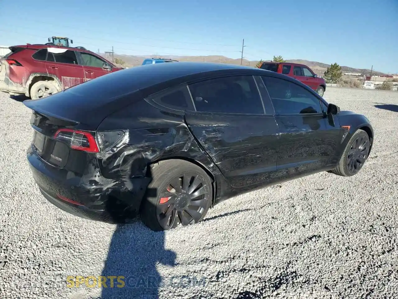3 Photograph of a damaged car 5YJ3E1EC6MF935716 TESLA MODEL 3 2021