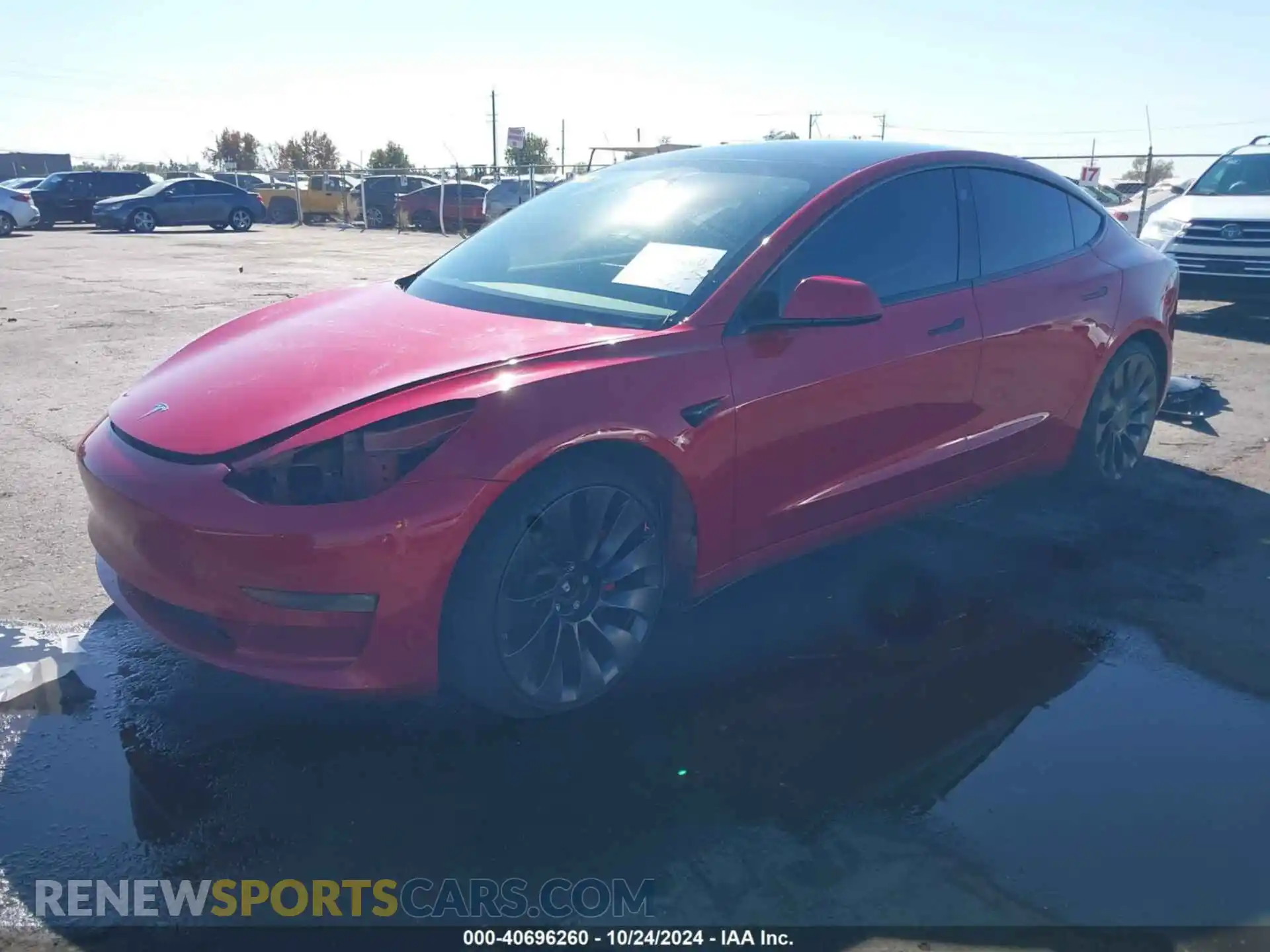 2 Photograph of a damaged car 5YJ3E1EC7MF001631 TESLA MODEL 3 2021
