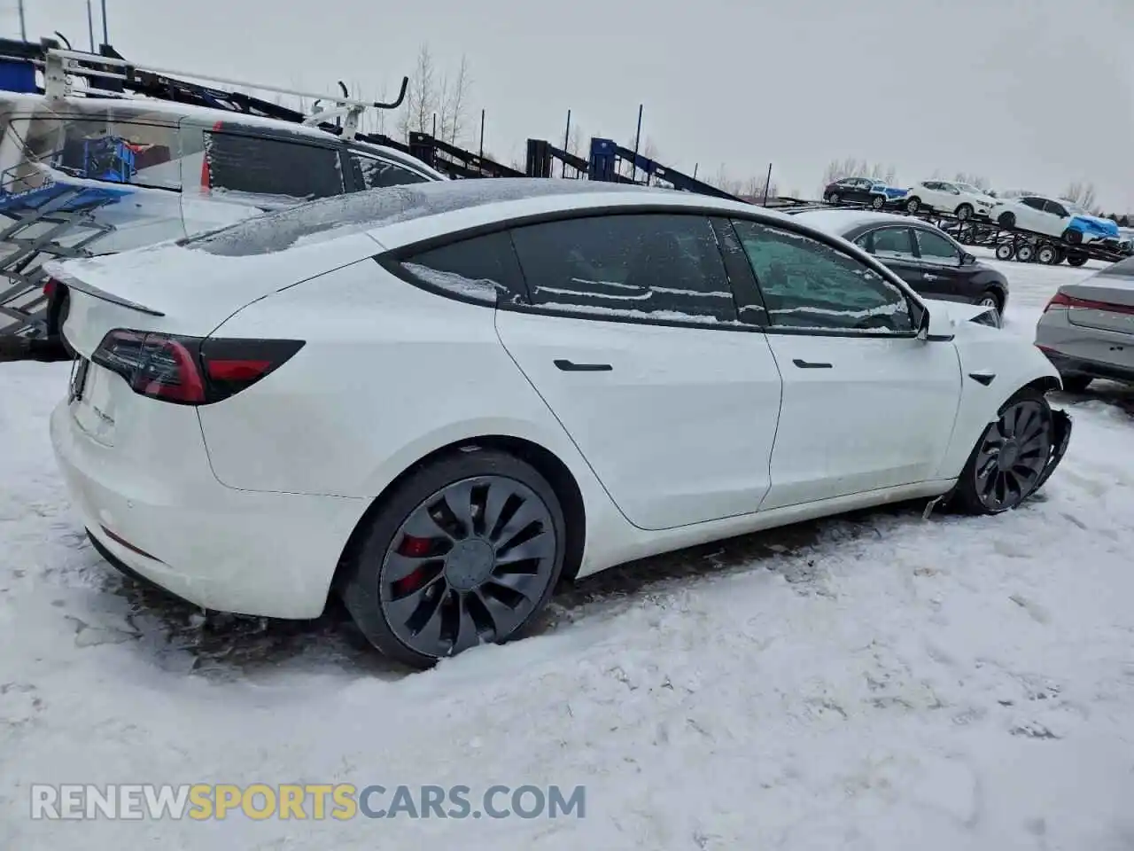 3 Photograph of a damaged car 5YJ3E1EC7MF084591 TESLA MODEL 3 2021