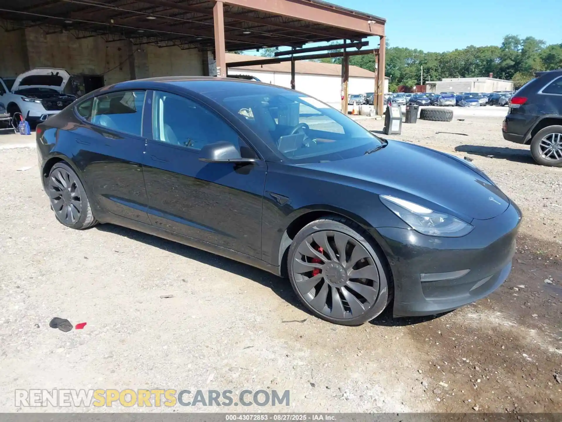 1 Photograph of a damaged car 5YJ3E1EC7MF086180 TESLA MODEL 3 2021