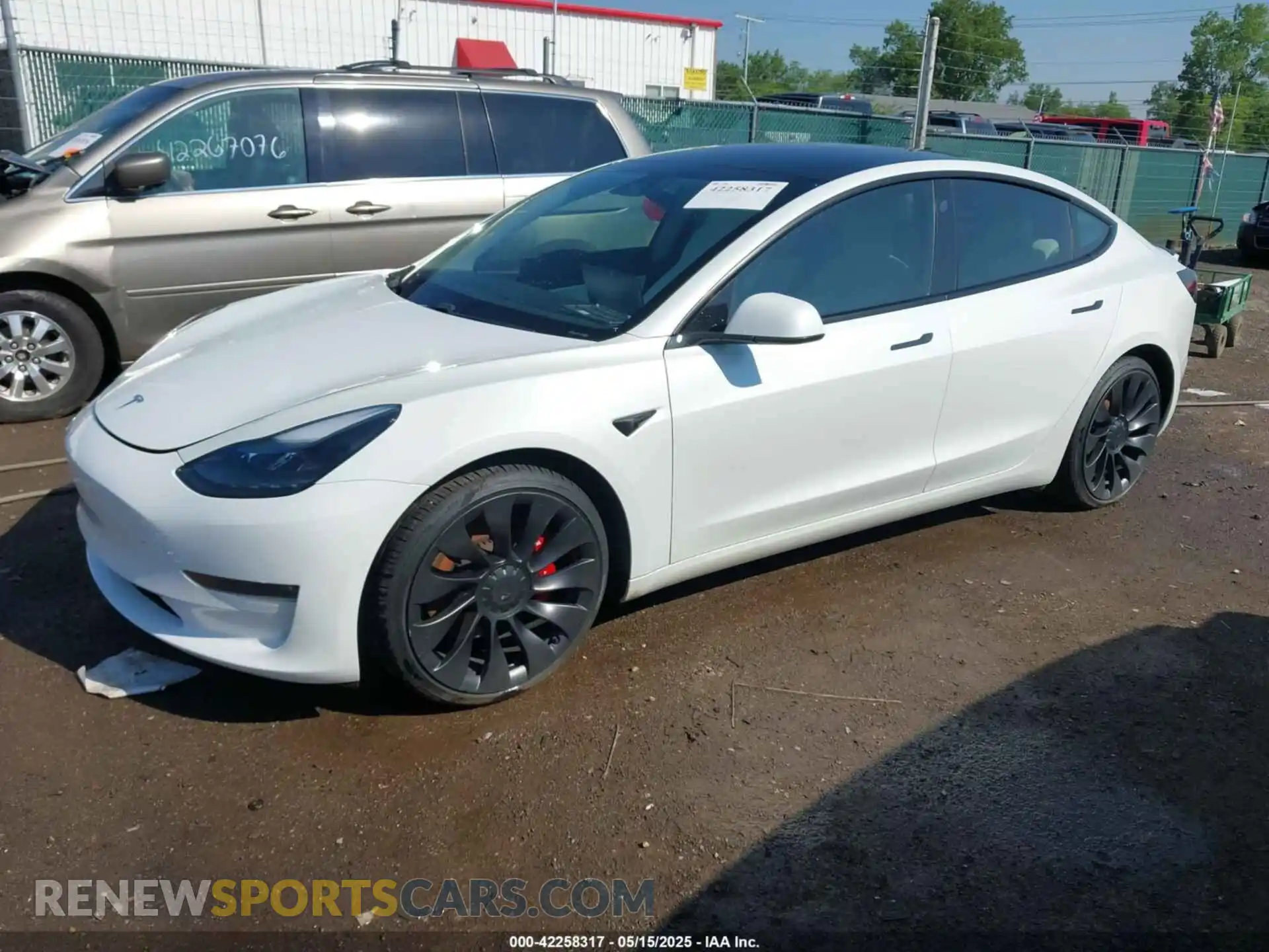 2 Photograph of a damaged car 5YJ3E1EC7MF919282 TESLA MODEL 3 2021