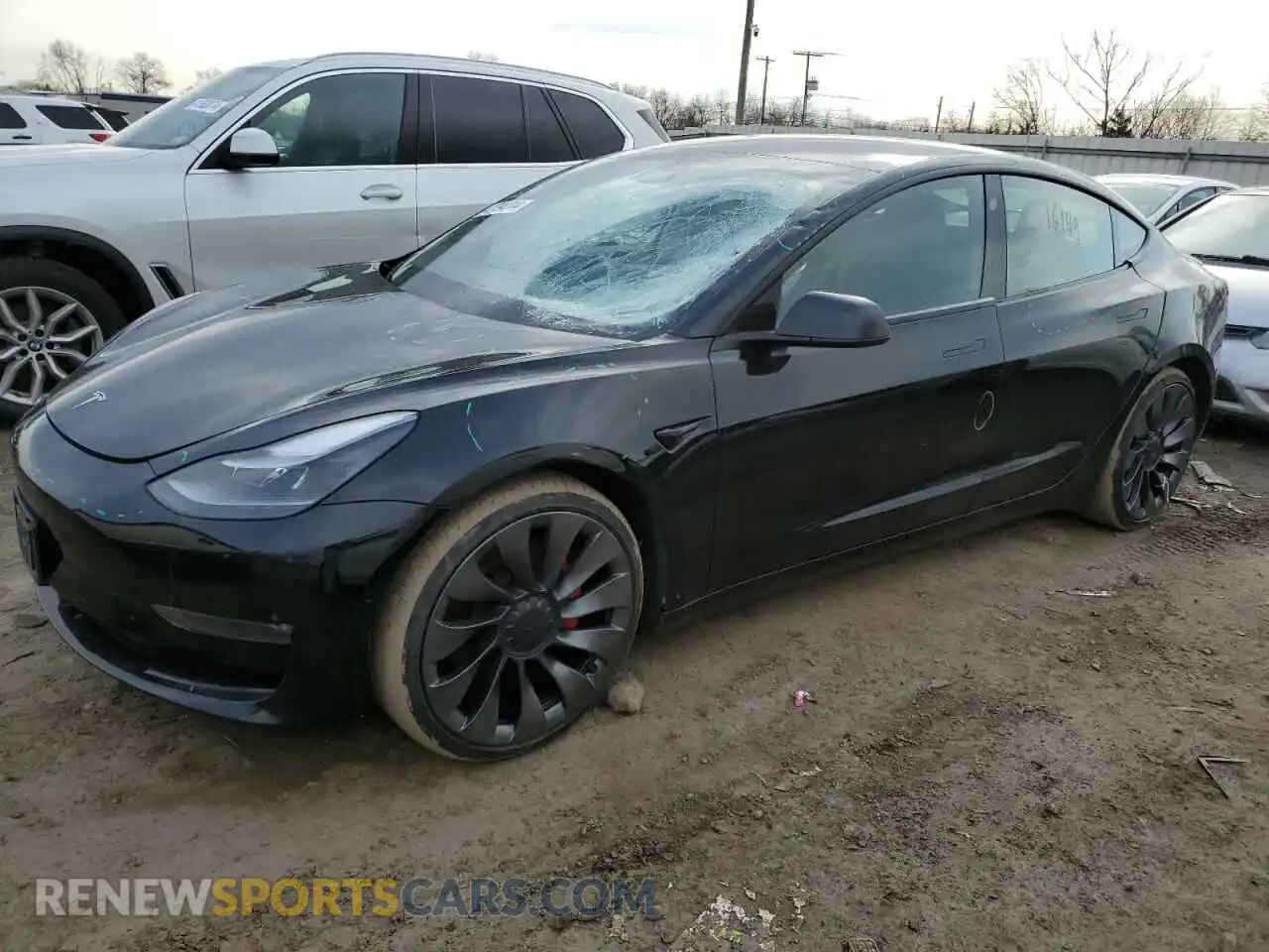1 Photograph of a damaged car 5YJ3E1EC7MF925423 TESLA MODEL 3 2021