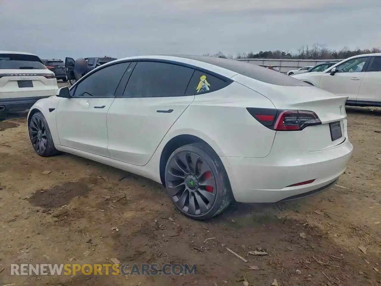 2 Photograph of a damaged car 5YJ3E1EC7MF980941 TESLA MODEL 3 2021