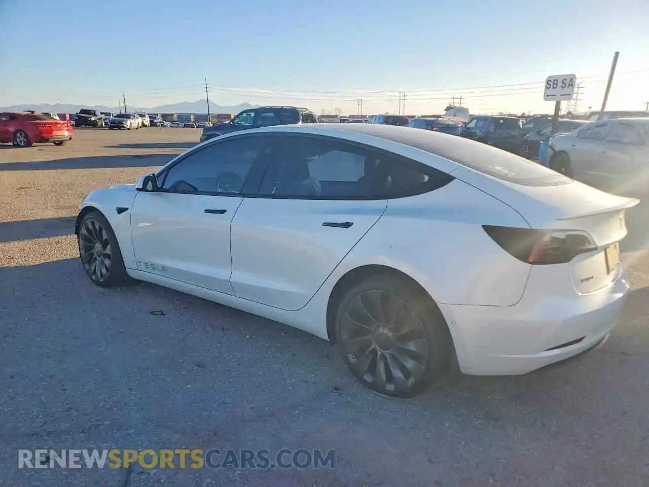 2 Photograph of a damaged car 5YJ3E1EC8MF045234 TESLA MODEL 3 2021