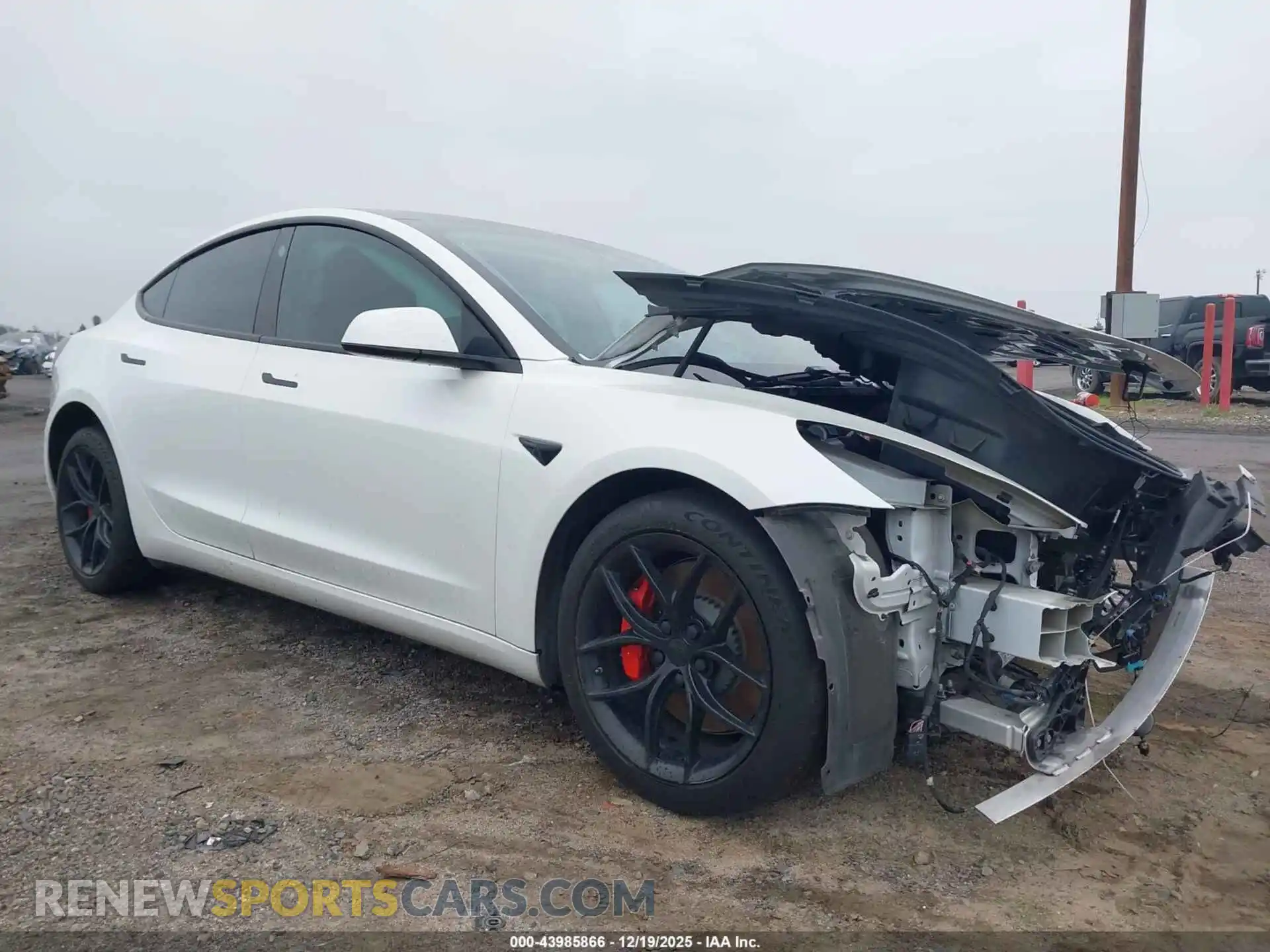 1 Photograph of a damaged car 5YJ3E1EC8MF055455 TESLA MODEL 3 2021