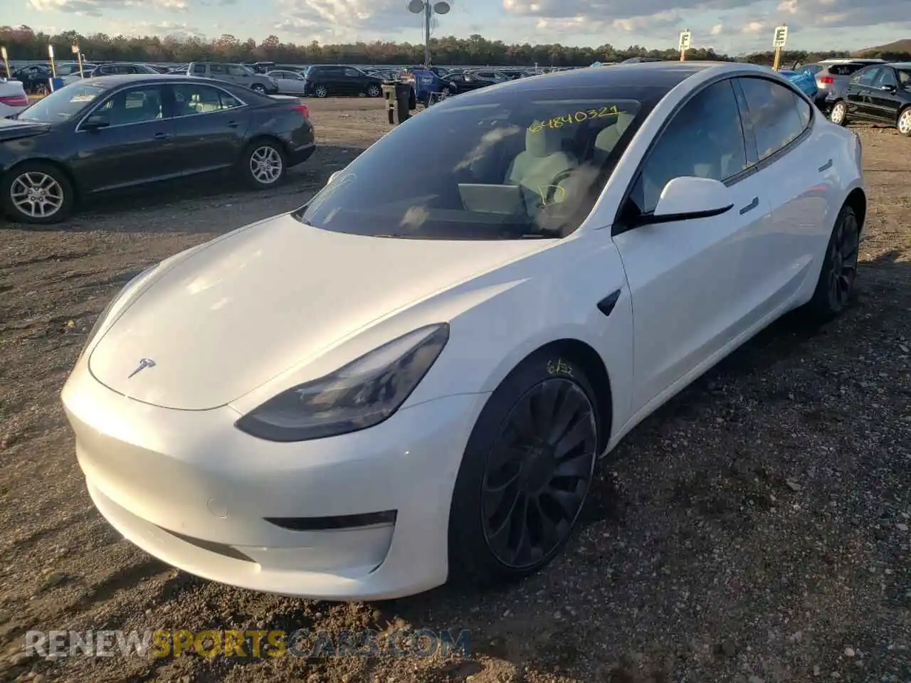 2 Photograph of a damaged car 5YJ3E1EC8MF061157 TESLA MODEL 3 2021